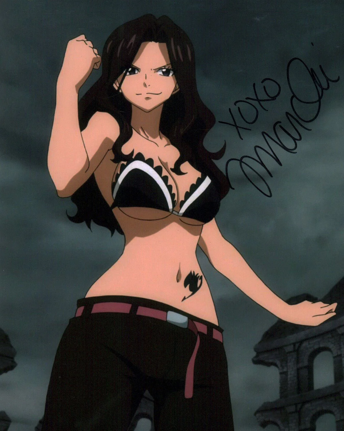 Jamie Marchi Fairy Tail 8x10 Photo Signed JSA Certified Autograph