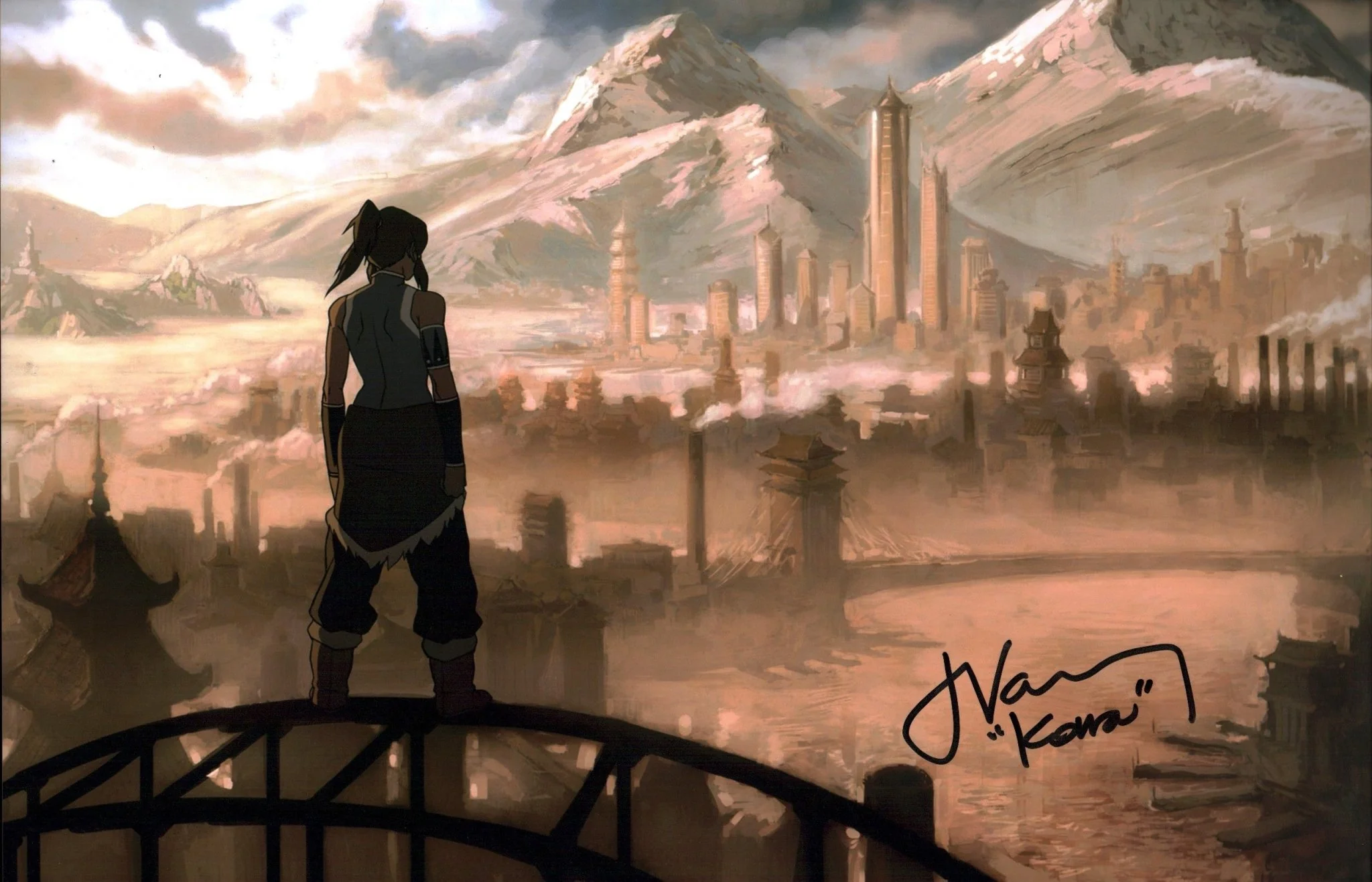 Janet Varney Legend of Korra 11x17 Signed Photo Poster JSA Certified Autograph - Image 2