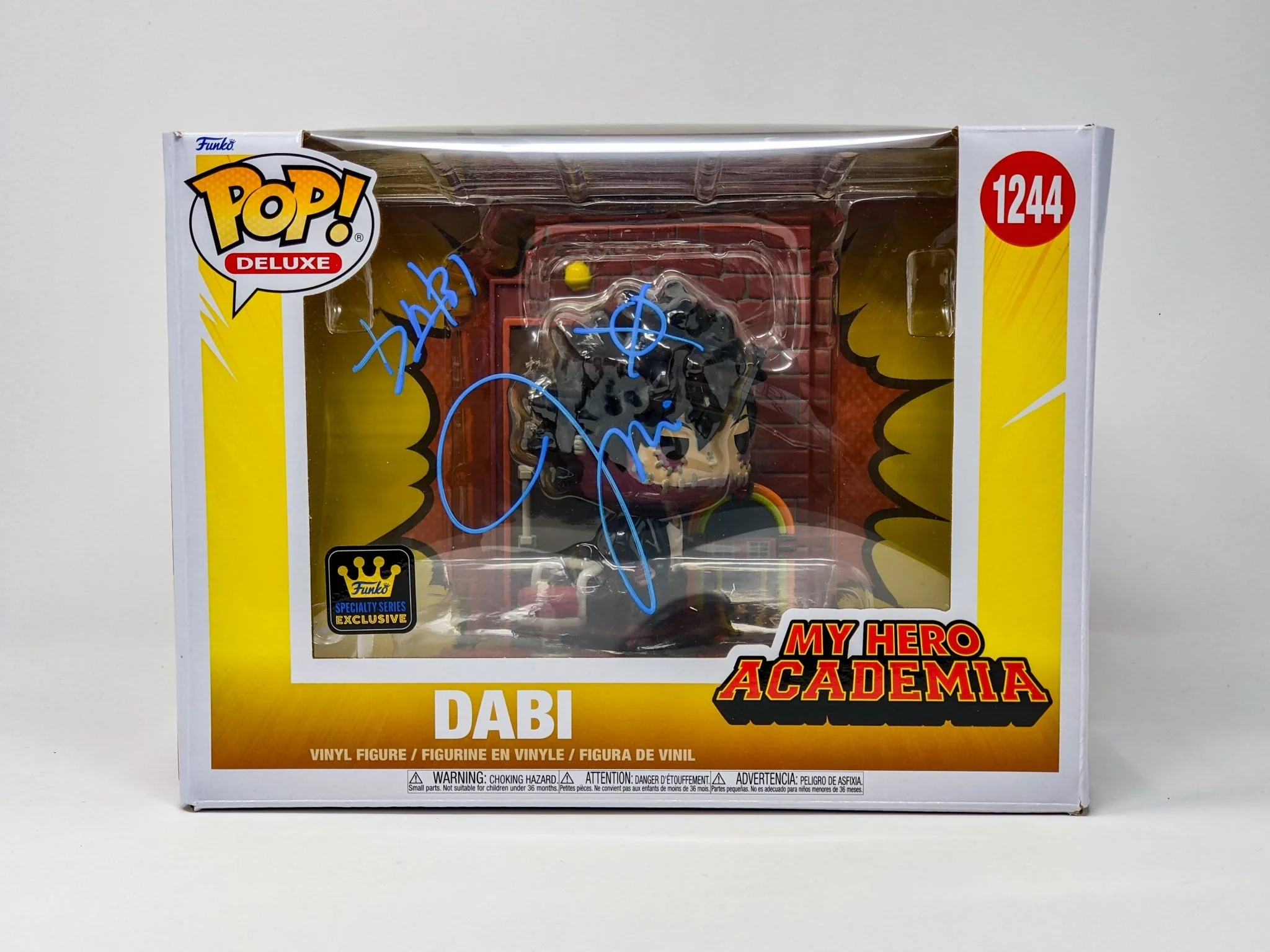 Jason Liebrecht My Hero Academia Dabi #1244 Deluxe Signed Funko Pop JSA Certified Autograph - Image 2