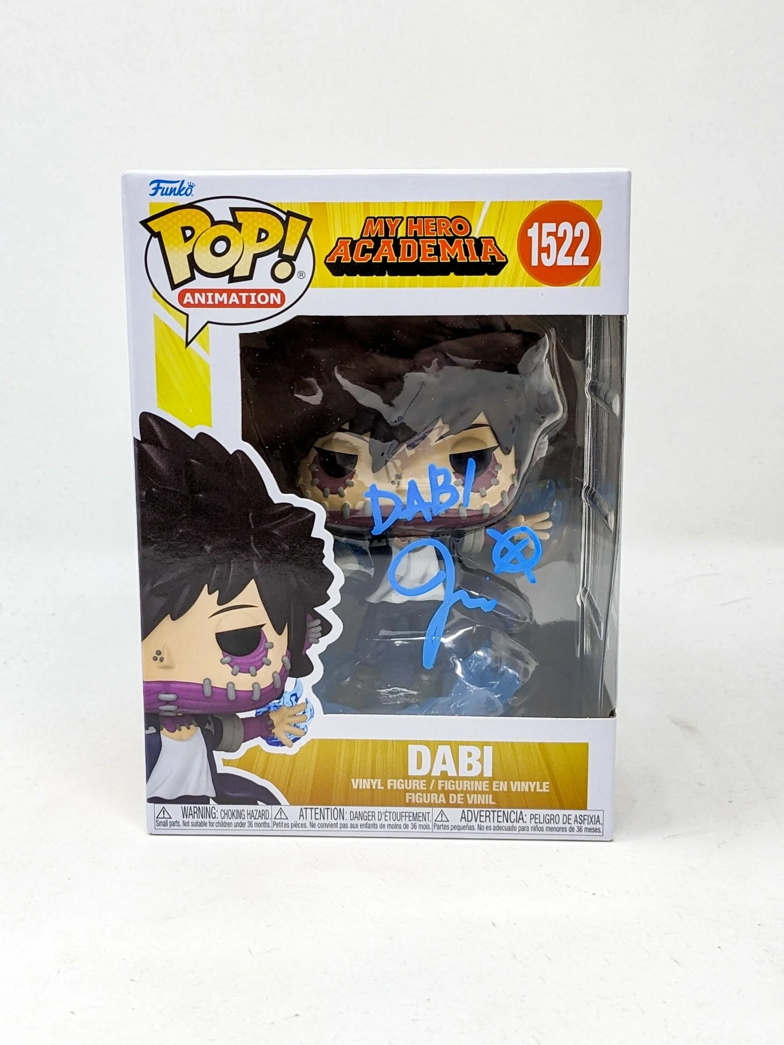 Jason Liebrecht My Hero Academia Dabi #1522 Signed Funko Pop JSA Certified Autograph - Image 2