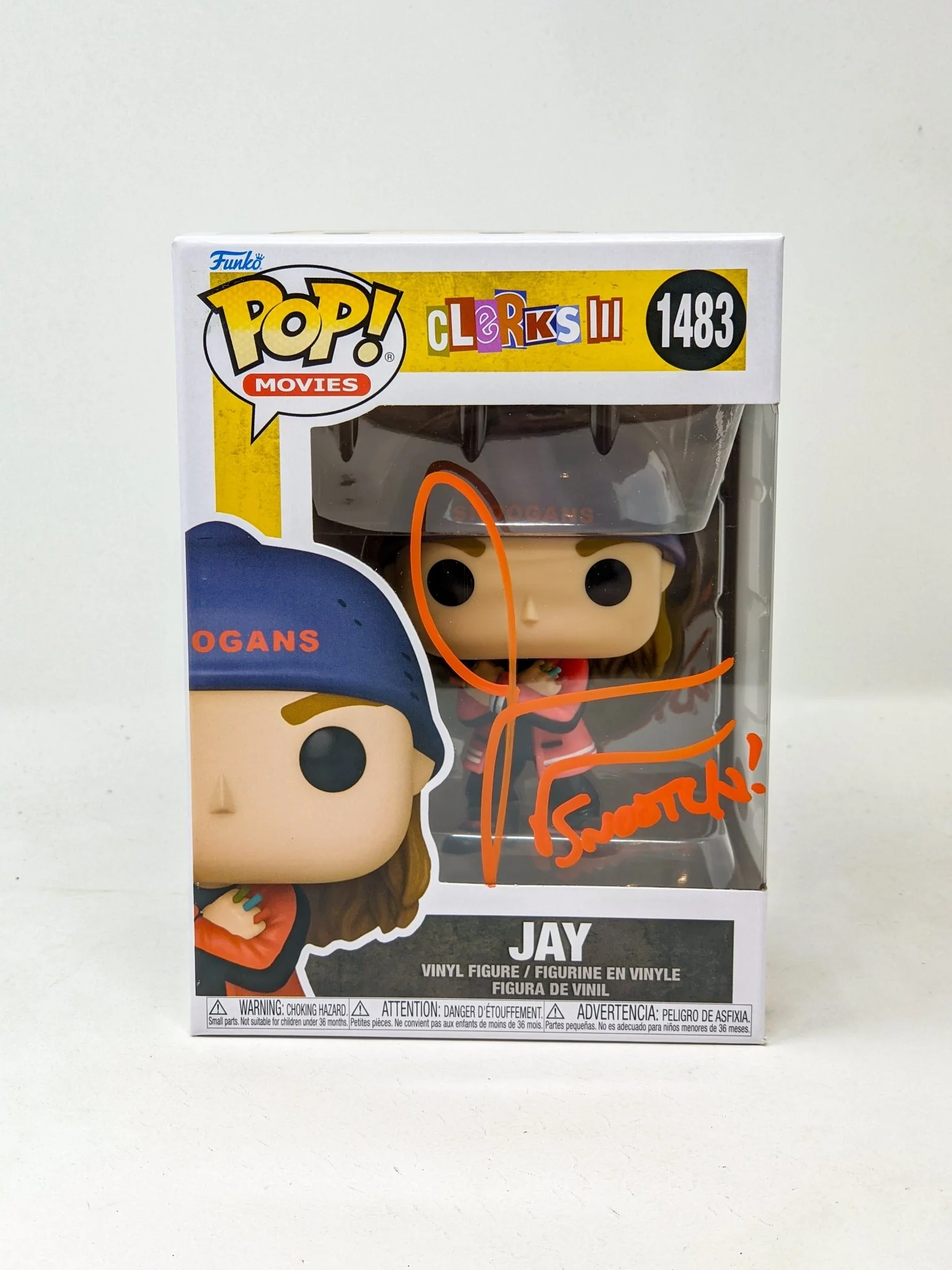 Jason Mewes Clerks III Jay  #1483 Signed Funko Pop JSA Certified Autograph - Image 2