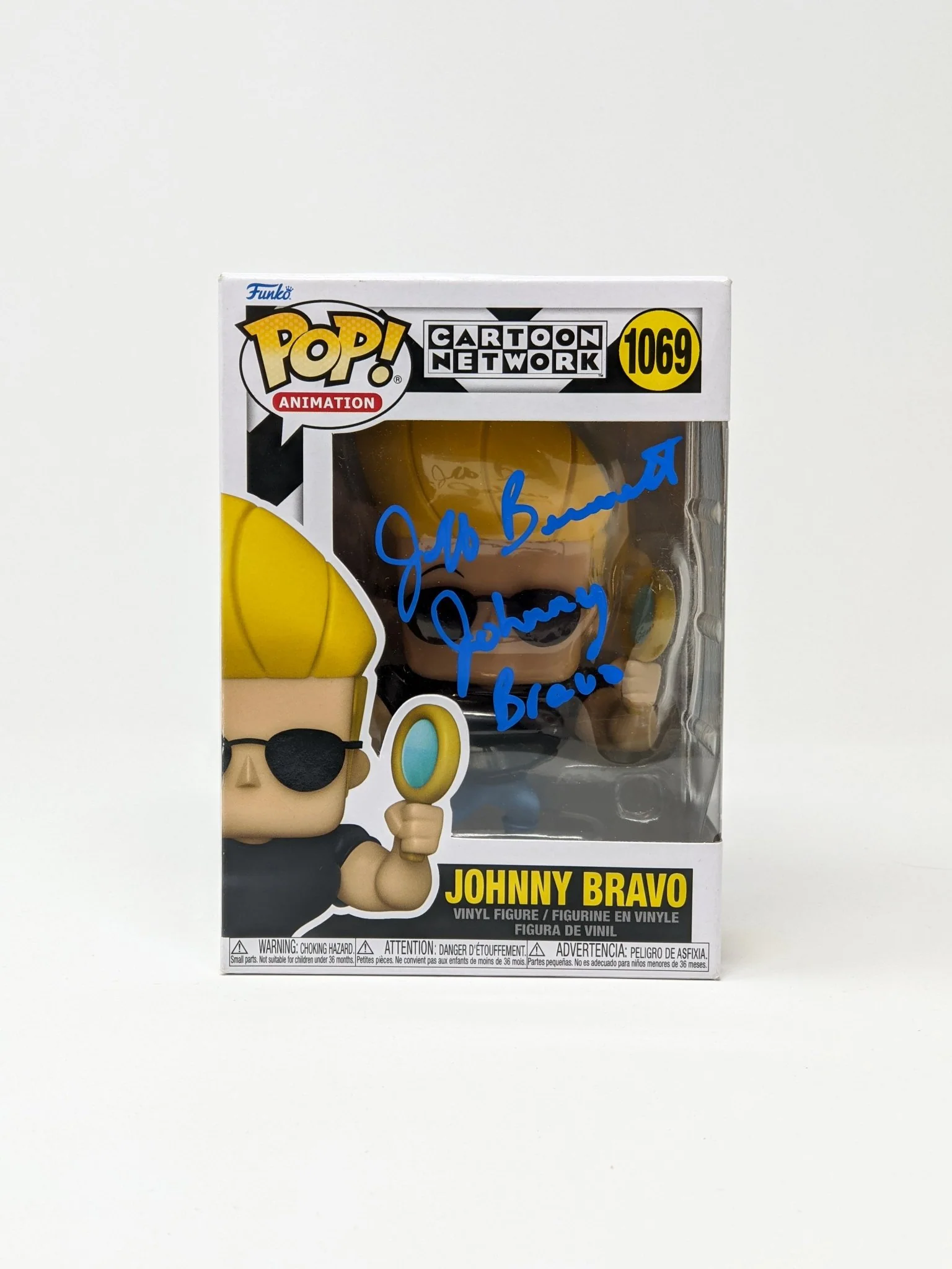 Jeff Bennett Cartoon Network Johnny Bravo #1069 Signed Funko Pop JSA Certified Autograph - Image 4