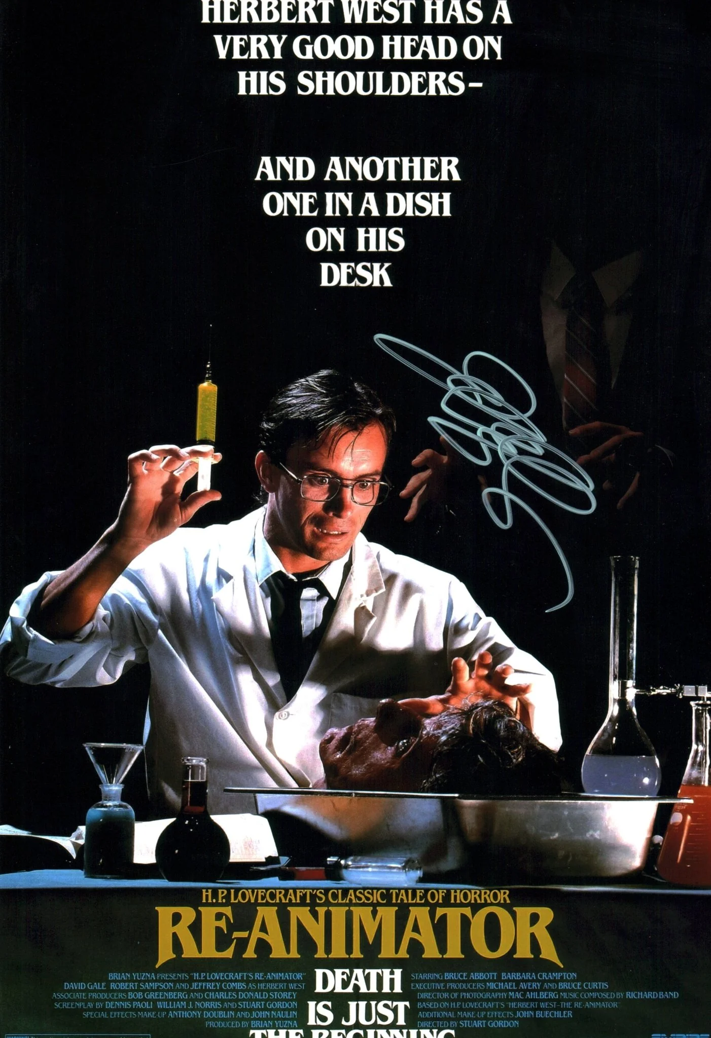 Jeffery Combs Re-Animator 11x17 Signed Mini Poster JSA Certified Autograph - Image 4