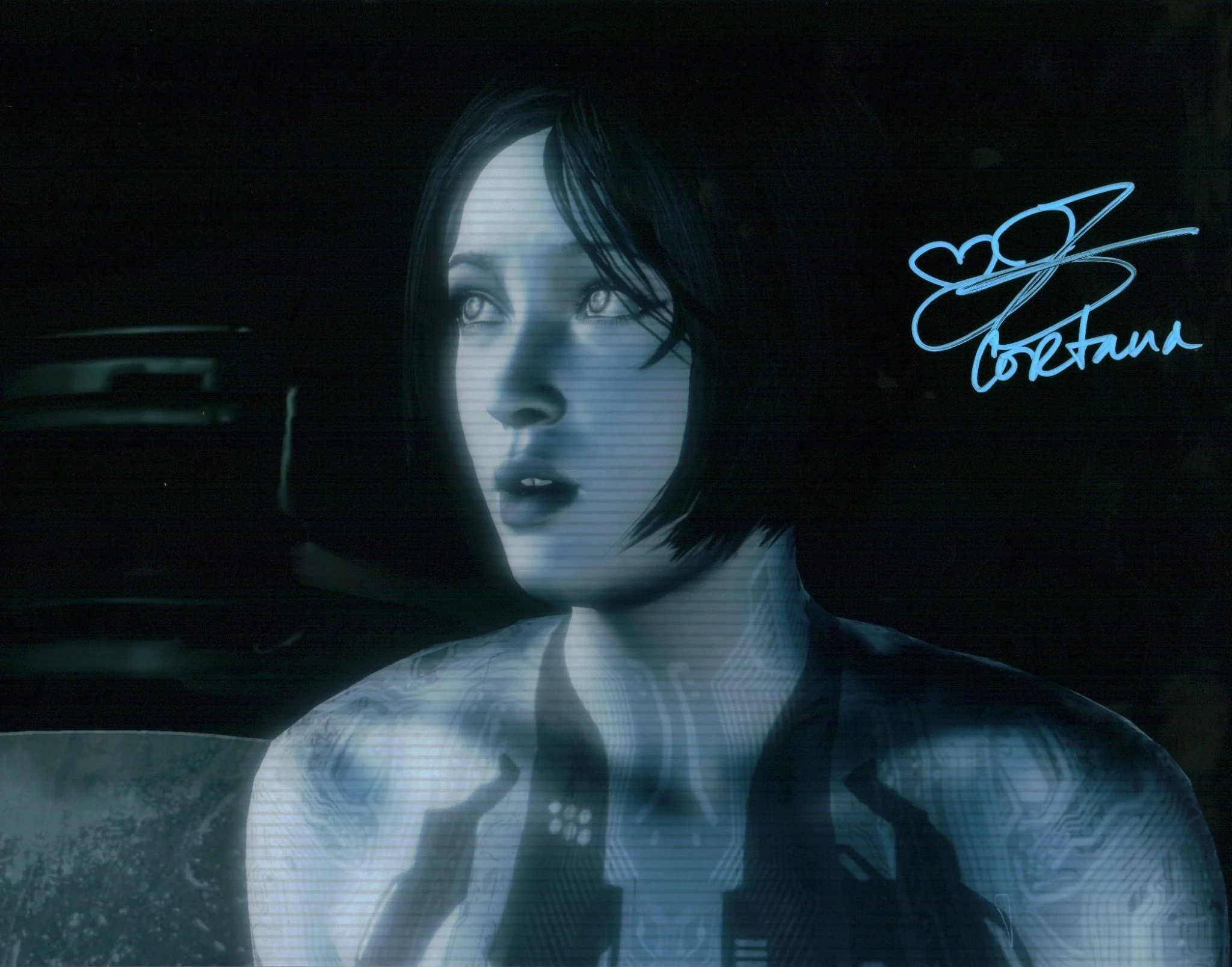 Jen Taylor Halo 11x14 Signed Photo Poster JSA Certified Autograph - Image 3