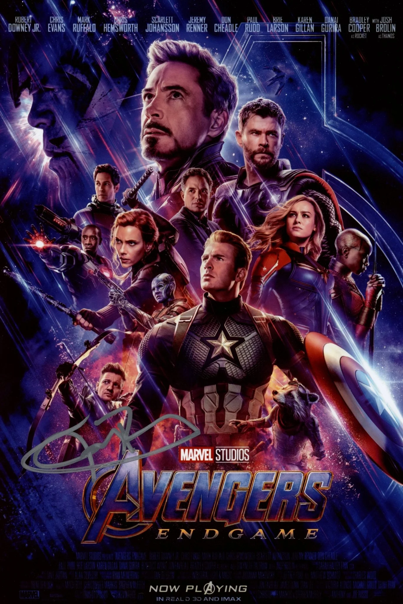 Jeremy Renner Avengers Endgame 8x12 Signed Photo JSA Certified Autograph