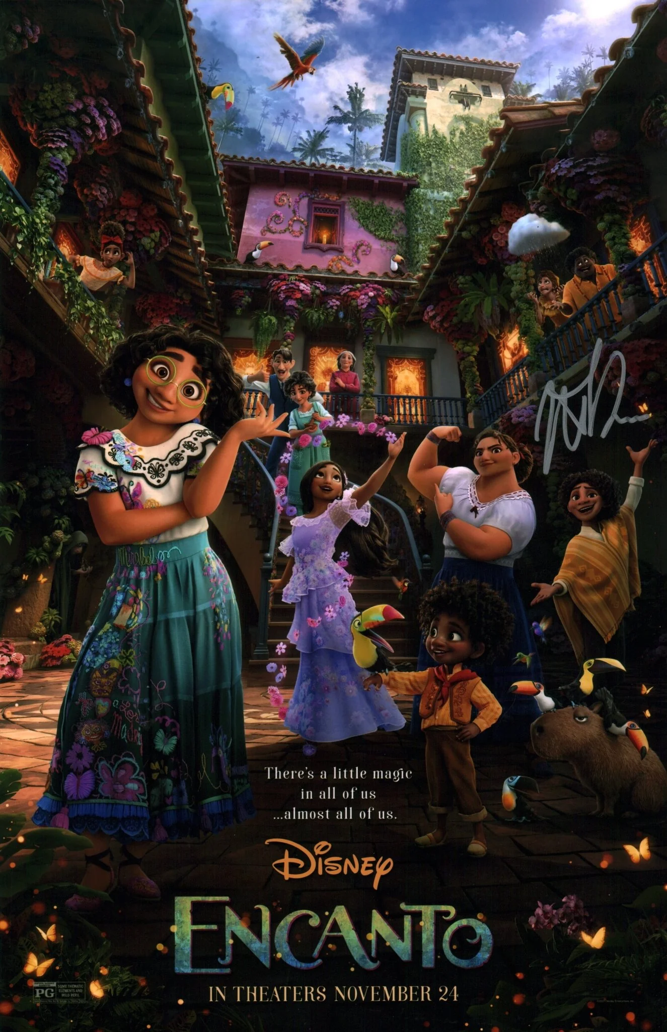 Jessica Darrow Disney Encanto 11x17 Signed Photo Poster JSA Certified Autograph - Image 2