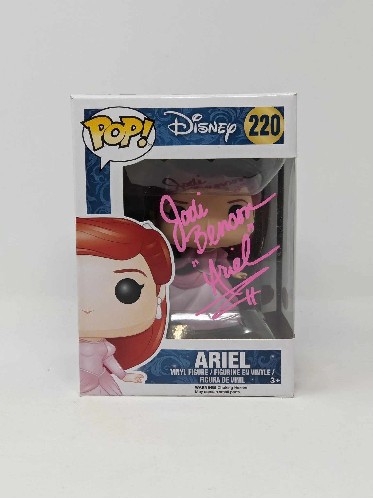 Jodi Benson Disney Little Mermaid Ariel #220 Signed Funko Pop JSA Certified Autograph - Image 4