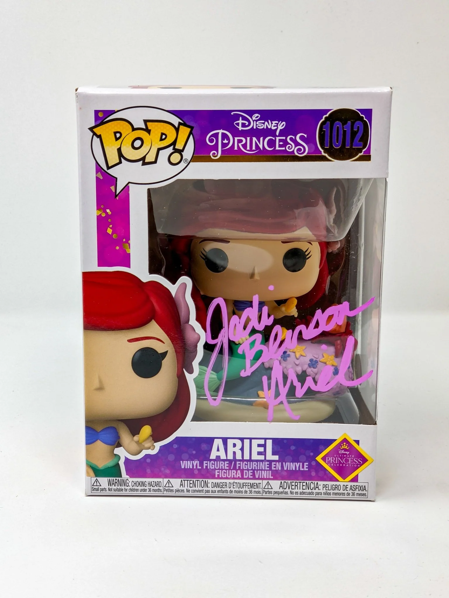 Jodi Benson Disney Little Mermaid Ariel #1012 Signed Funko Pop JSA Certified Autograph - Image 2