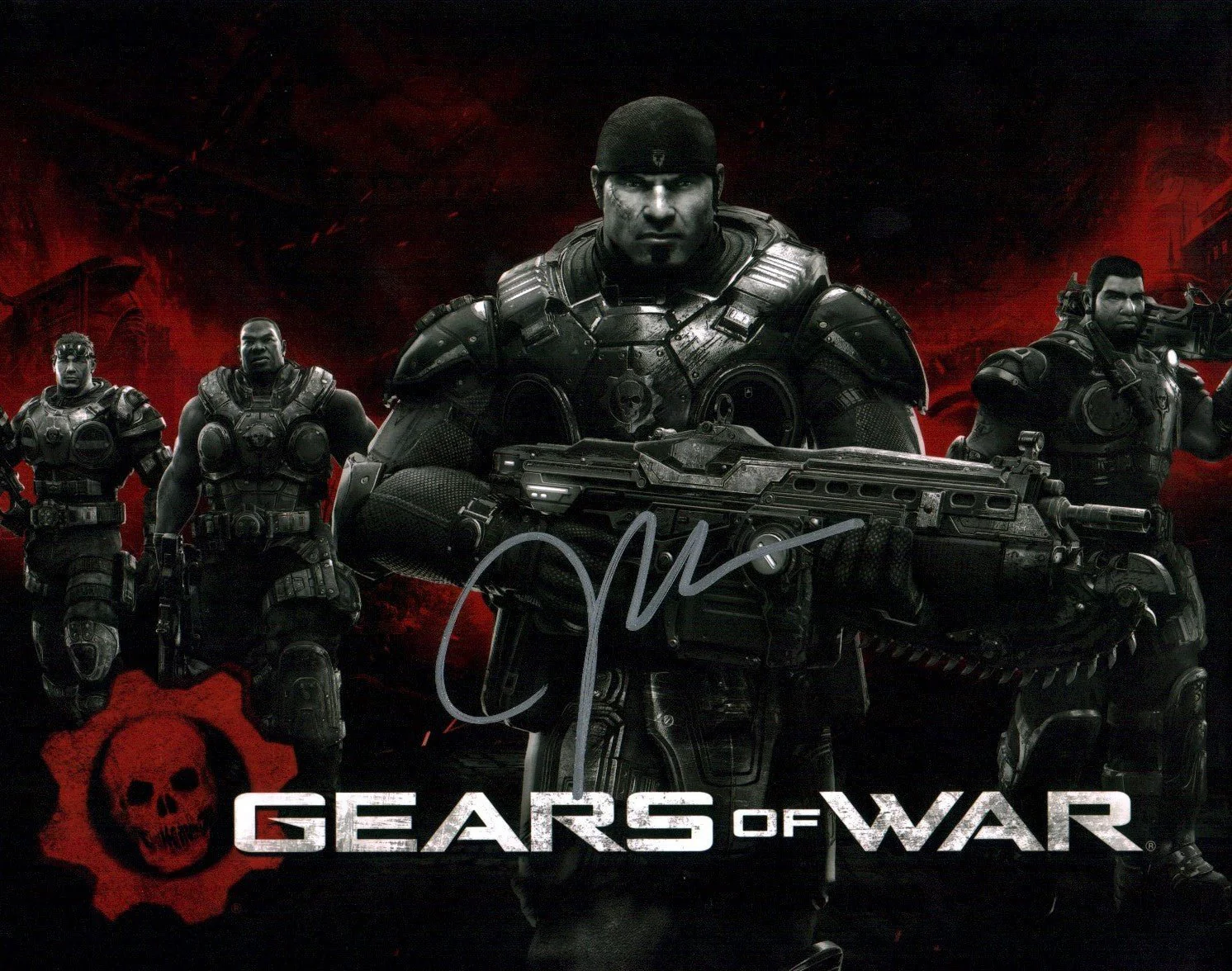 John DiMaggio Gears of War 11x14 Signed Photo JSA Certified Autograph - Image 2