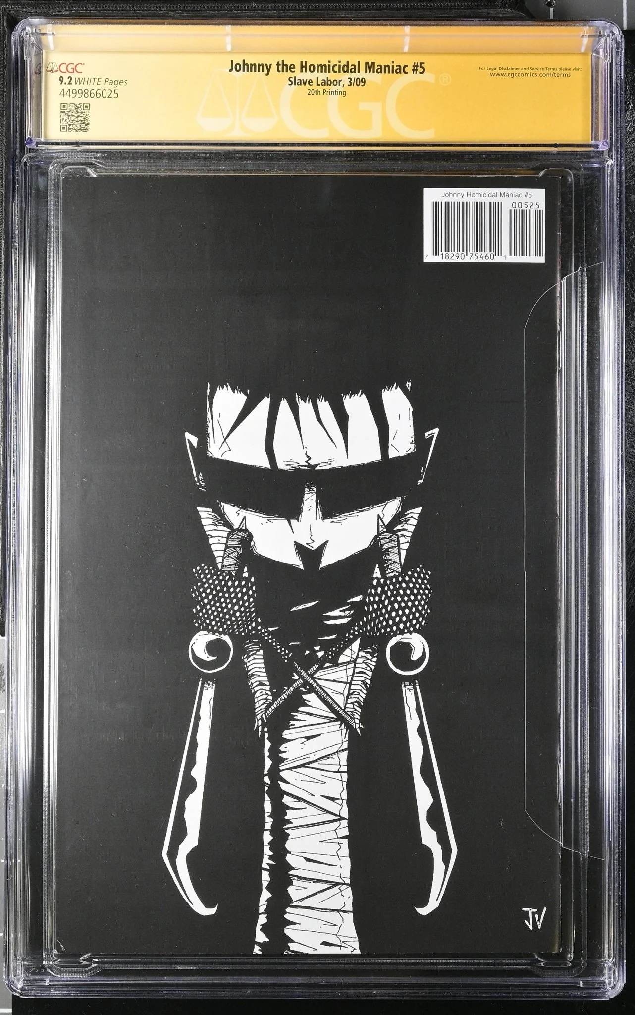 Johnny the Homicidal Maniac #5 Slave Labor CGC Signature Series 9.2 Signed Jhonen Vasquez - Image 2