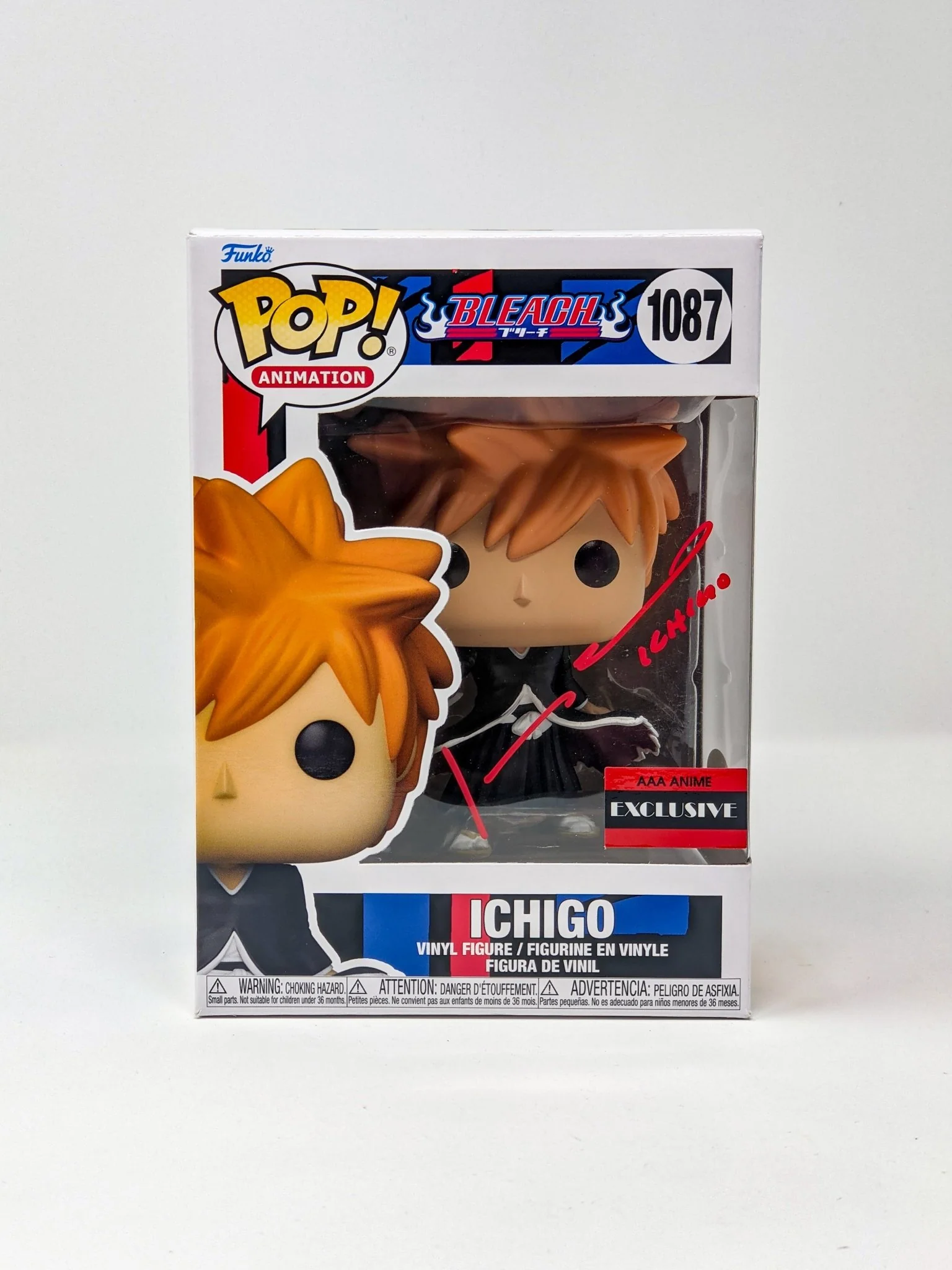 Johnny Yong Bosch Bleach Ichigo #1087 Exclusive Signed Funko POP! JSA Certified Autograph - Image 2