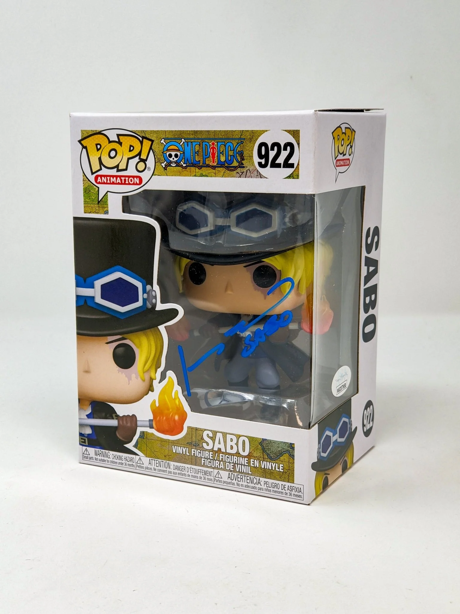 Johnny Yong Bosch One Piece Sabo #922 Signed Funko POP JSA Certified Autograph - Image 3