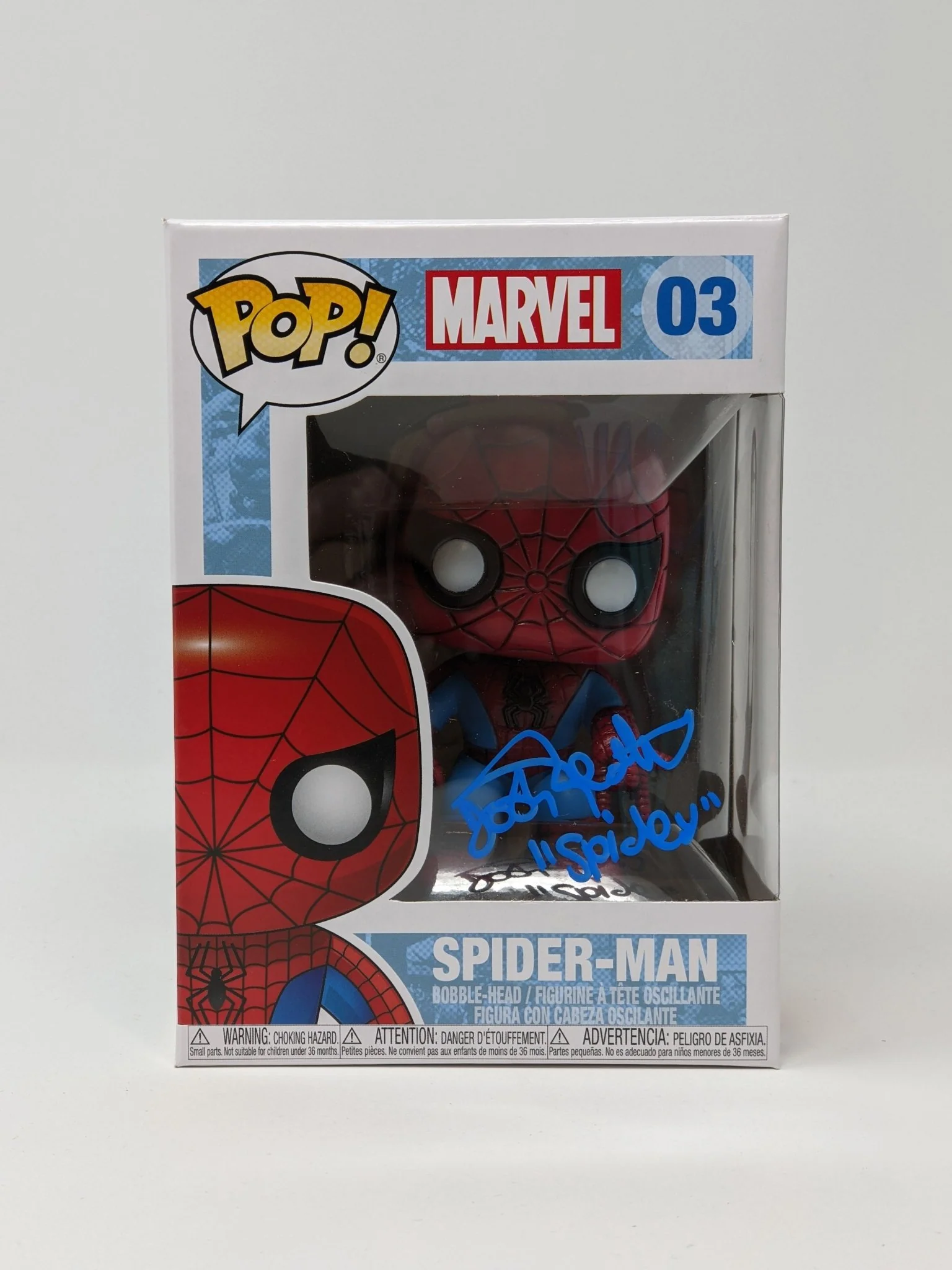 Josh Keaton Marvel Spider-Man #03 Signed Funko Pop JSA Certified Autograph - Image 2