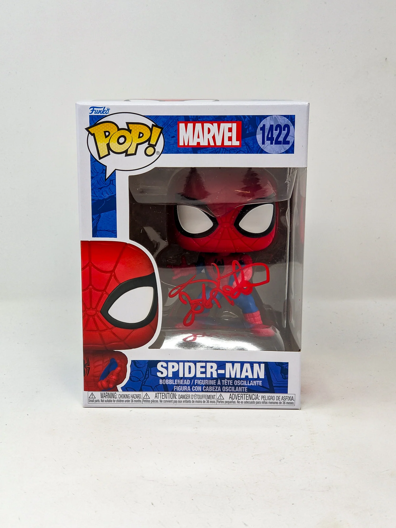 Josh Keaton Marvel Spider-Man #1422 Signed Funko Pop JSA Certified Autograph - Image 2