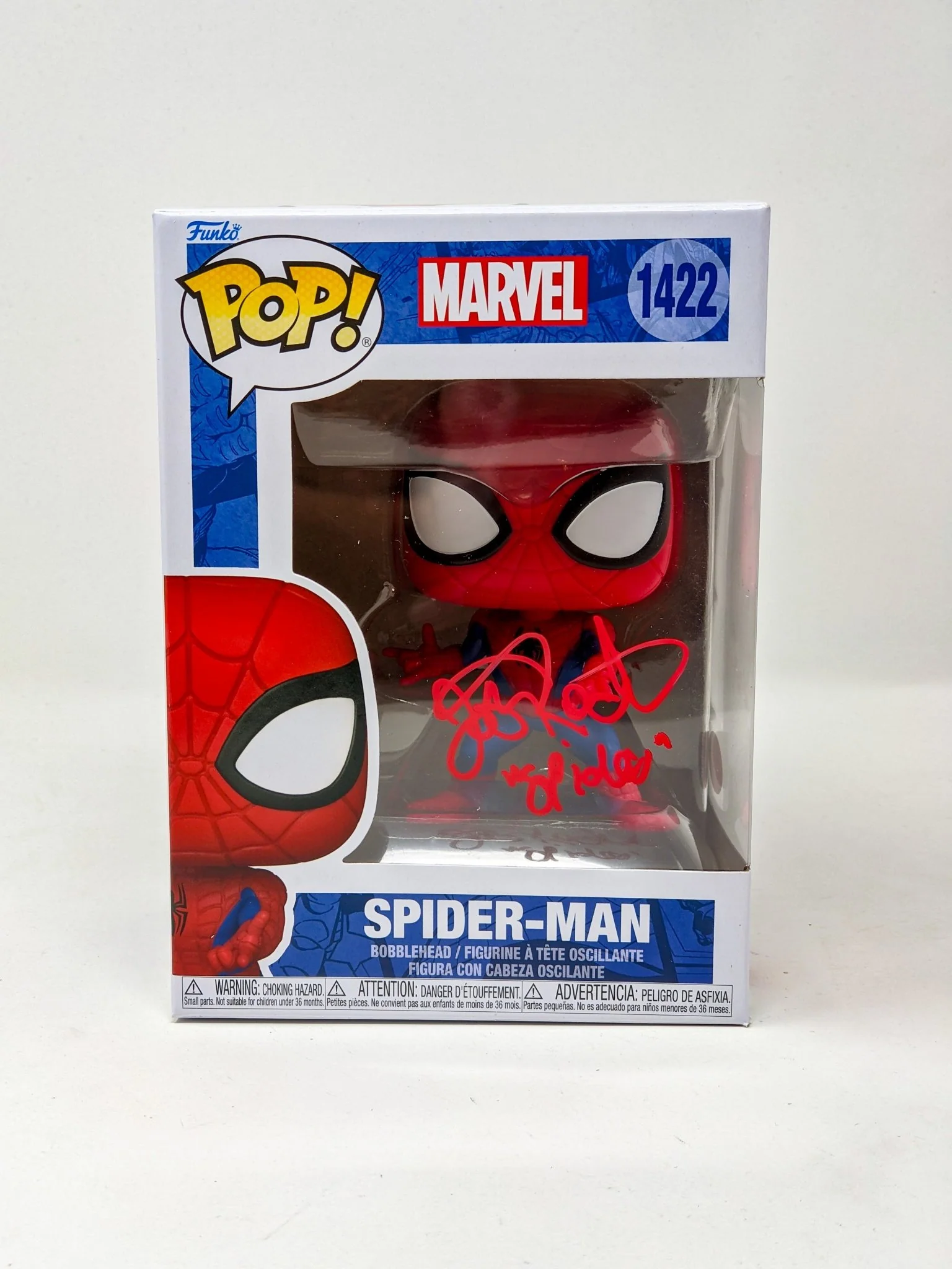 Josh Keaton Marvel Spider-Man #1422 Signed Funko Pop JSA Certified Autograph - Image 5