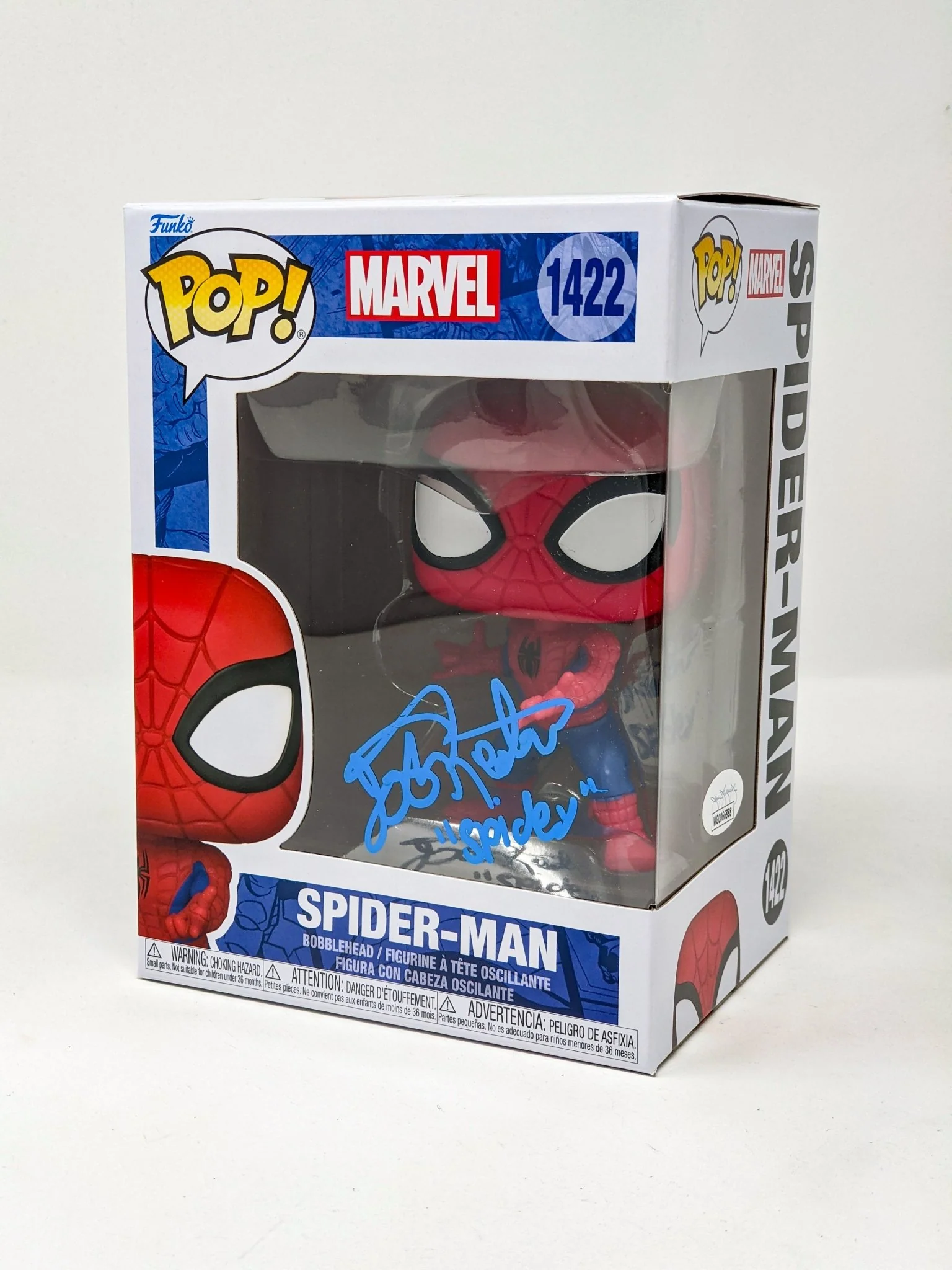 Josh Keaton Marvel Spider-Man #1422 Signed Funko Pop JSA Certified Autograph - Image 6