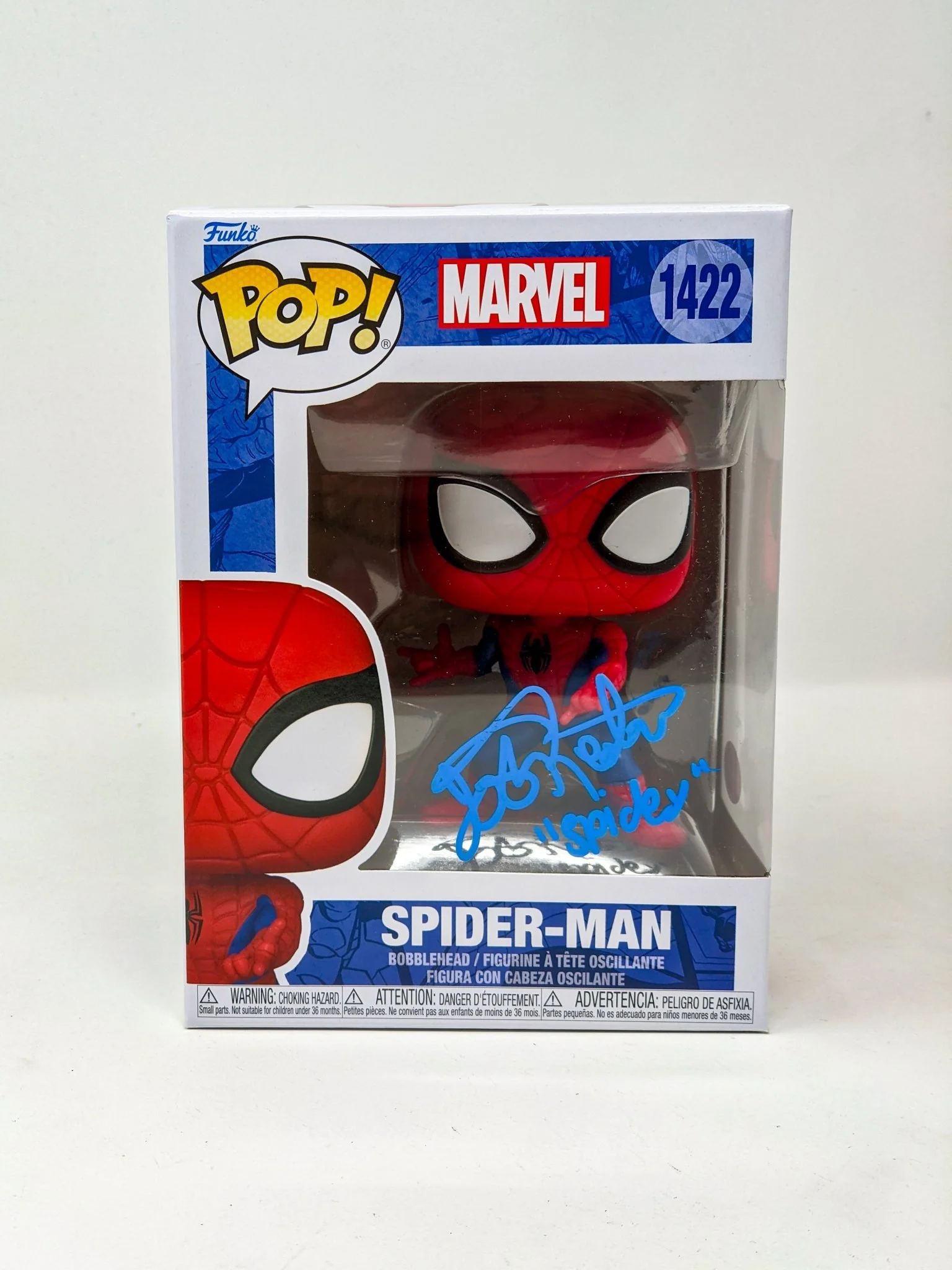 Josh Keaton Marvel Spider-Man #1422 Signed Funko Pop JSA Certified Autograph - Image 7