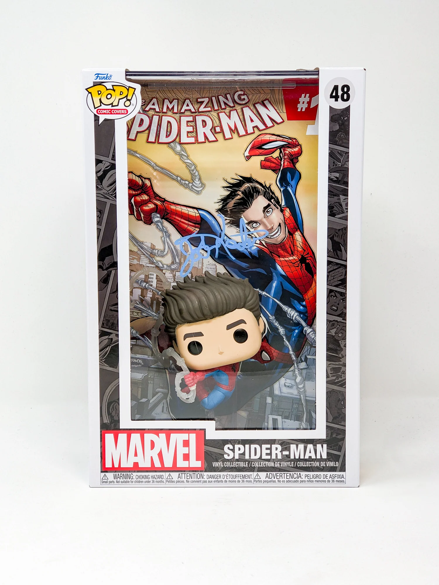 Josh Keaton Marvel SPIDER-MAN Signed Funko Pop Comic Cover JSA Certified Autograph - Image 3