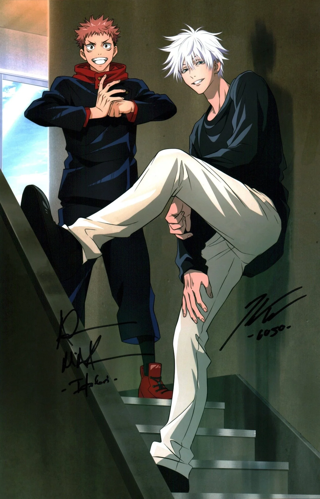Jujutsu Kaisen 11x17 Photo Poster Cast x2 Signed McArthur ,Tang JSA Certified Autograph - Image 3