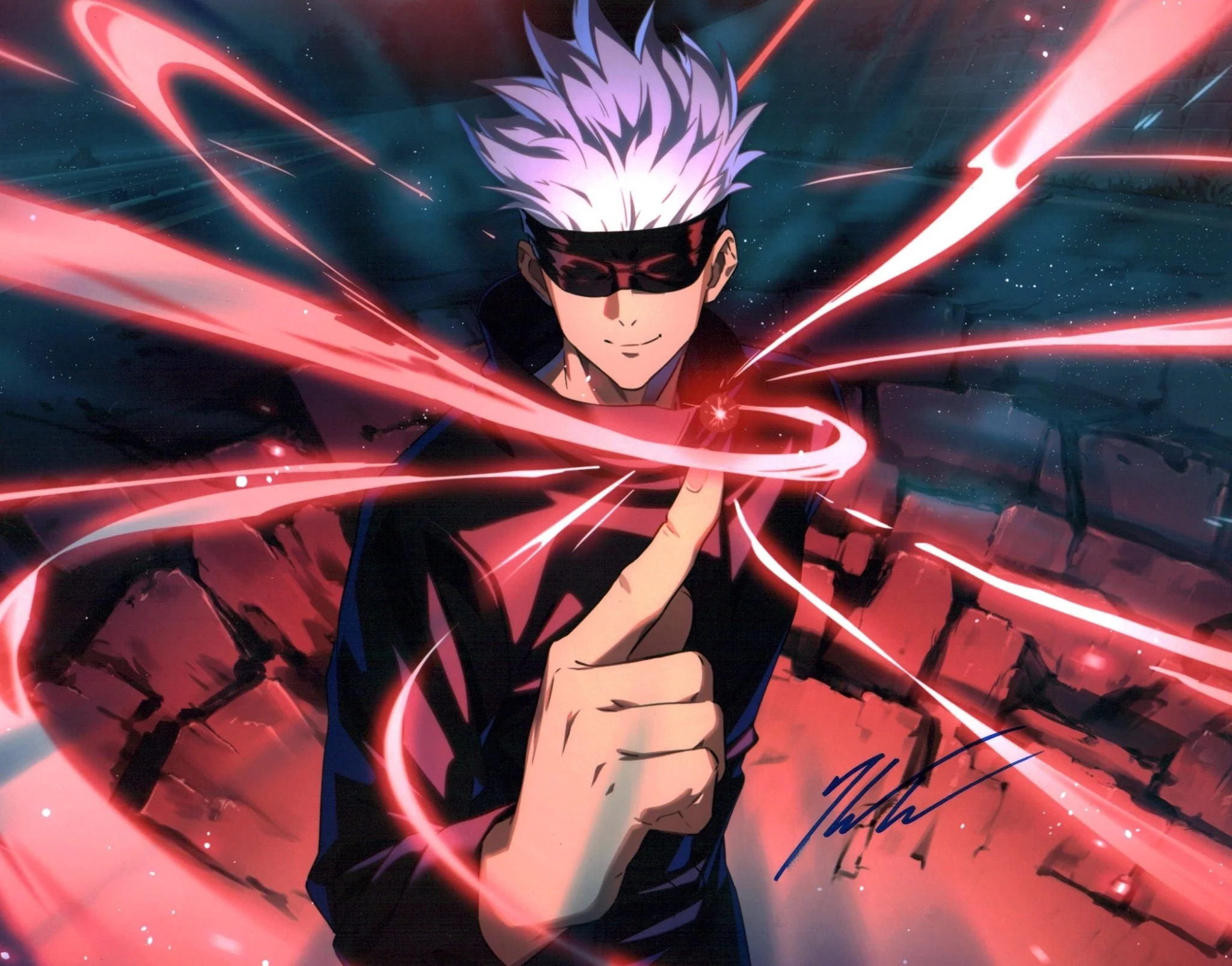 Kaiji Tang Jujutsu Kaisen 11x14 Signed Photo Poster Certified Autograph - Image 2