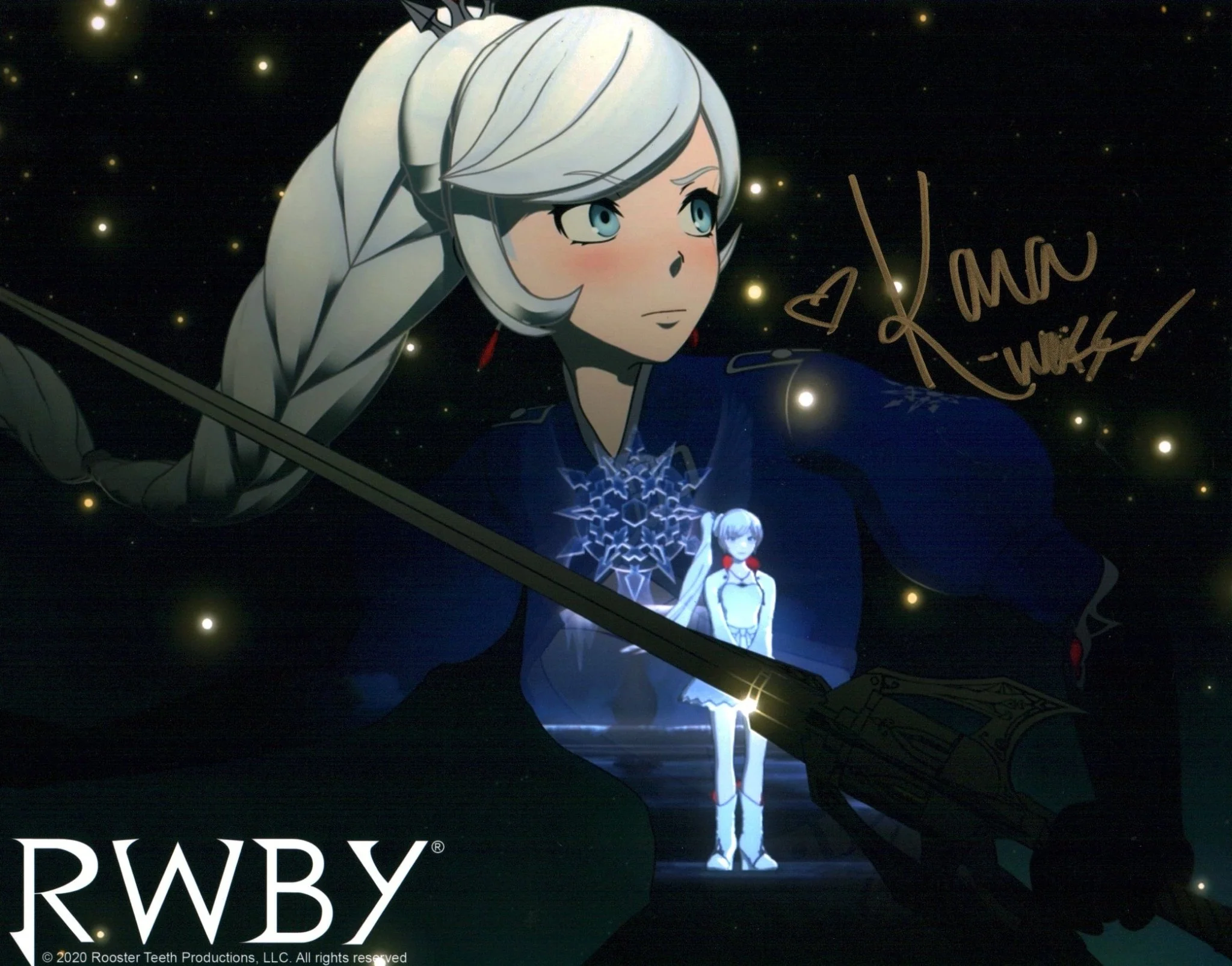 Kara Eberle RWBY 11x14 Signed Photo Poster JSA Certified Autograph - Image 2