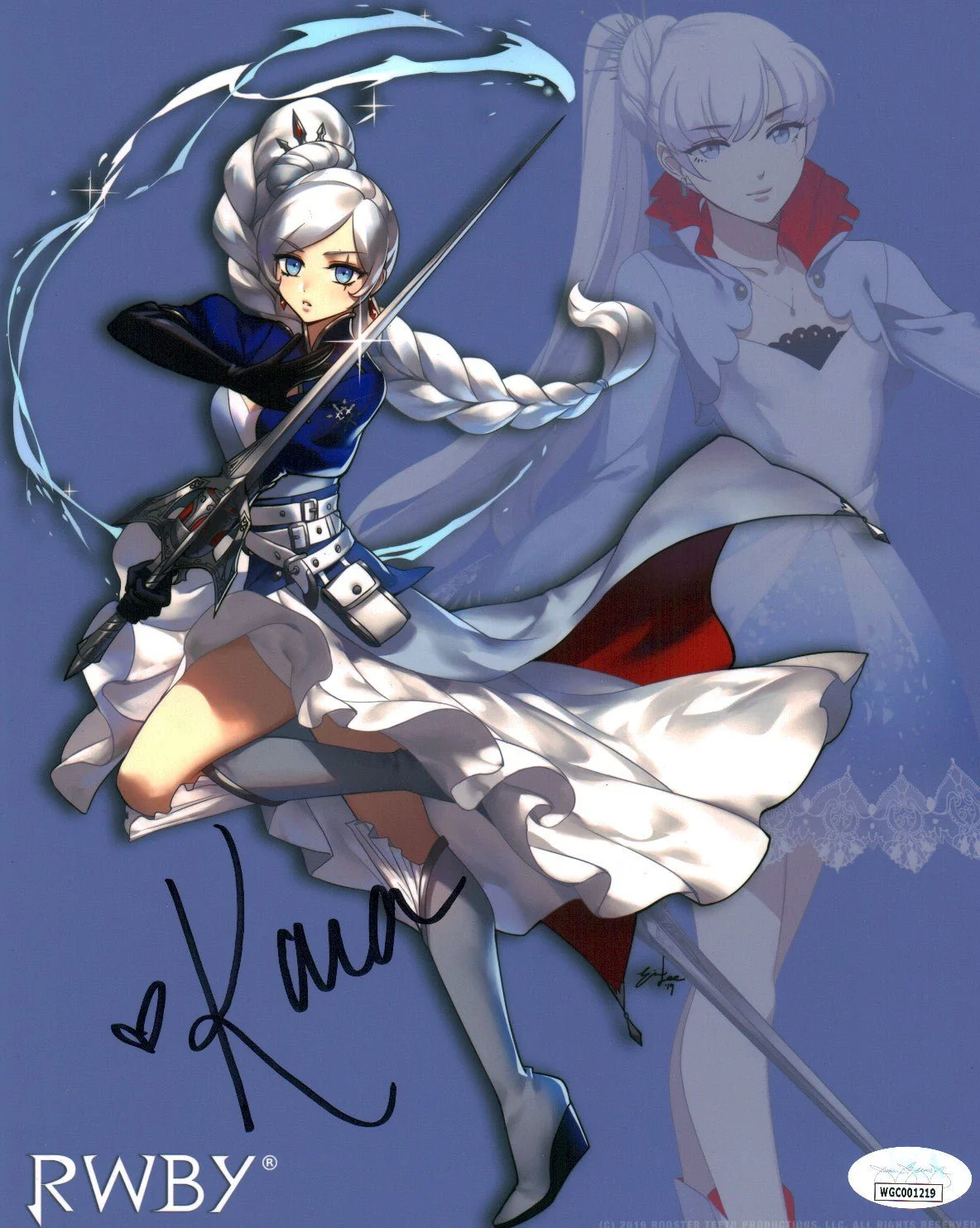 Kara Eberle RWBY 8x10 Photo Signed JSA Certified Autographed