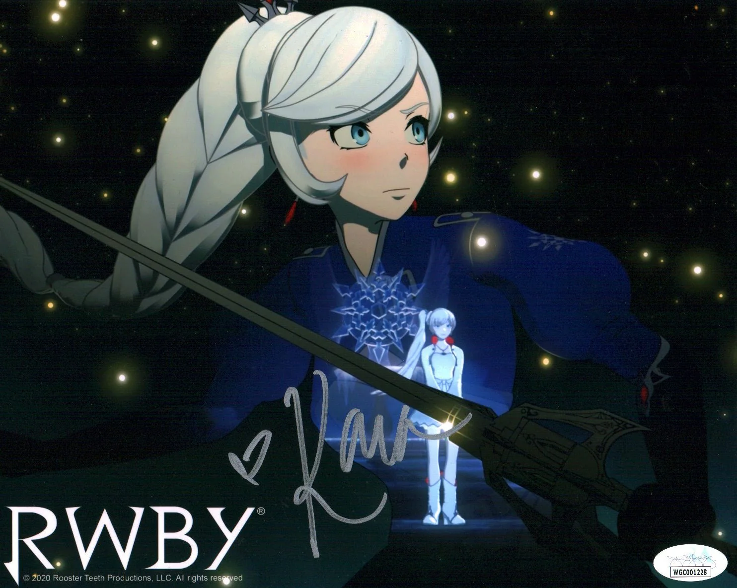 Kara Eberle RWBY 8x10 Signed Photo JSA Certified Autograph
