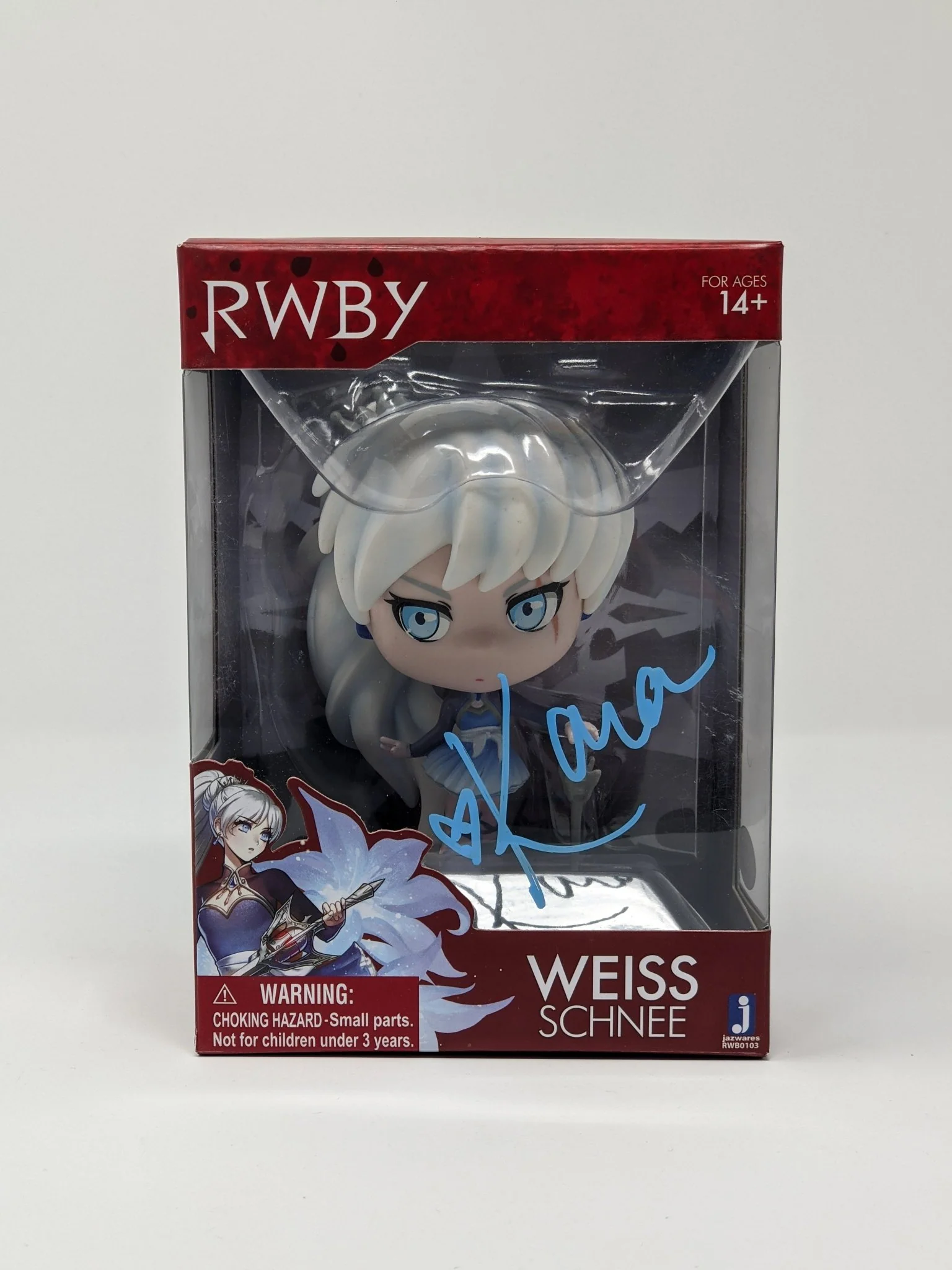 Kara Eberle RWBY Weiss Schnee Signed Jazwares Figure JSA Certified - Image 5