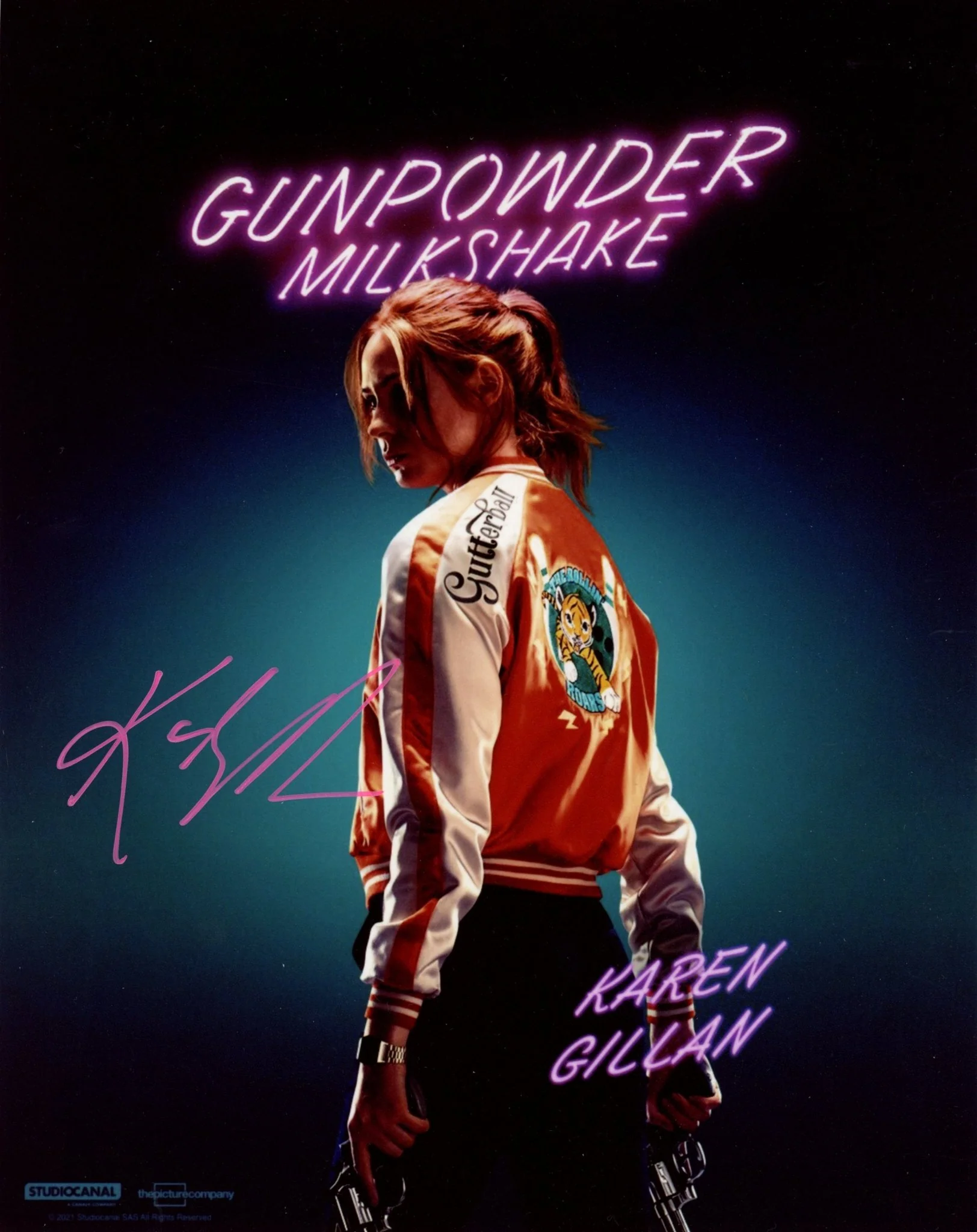 Karen Gillan Gunpowder Milkshake 8x10 Signed Photo JSA Certified Autograph - Image 2