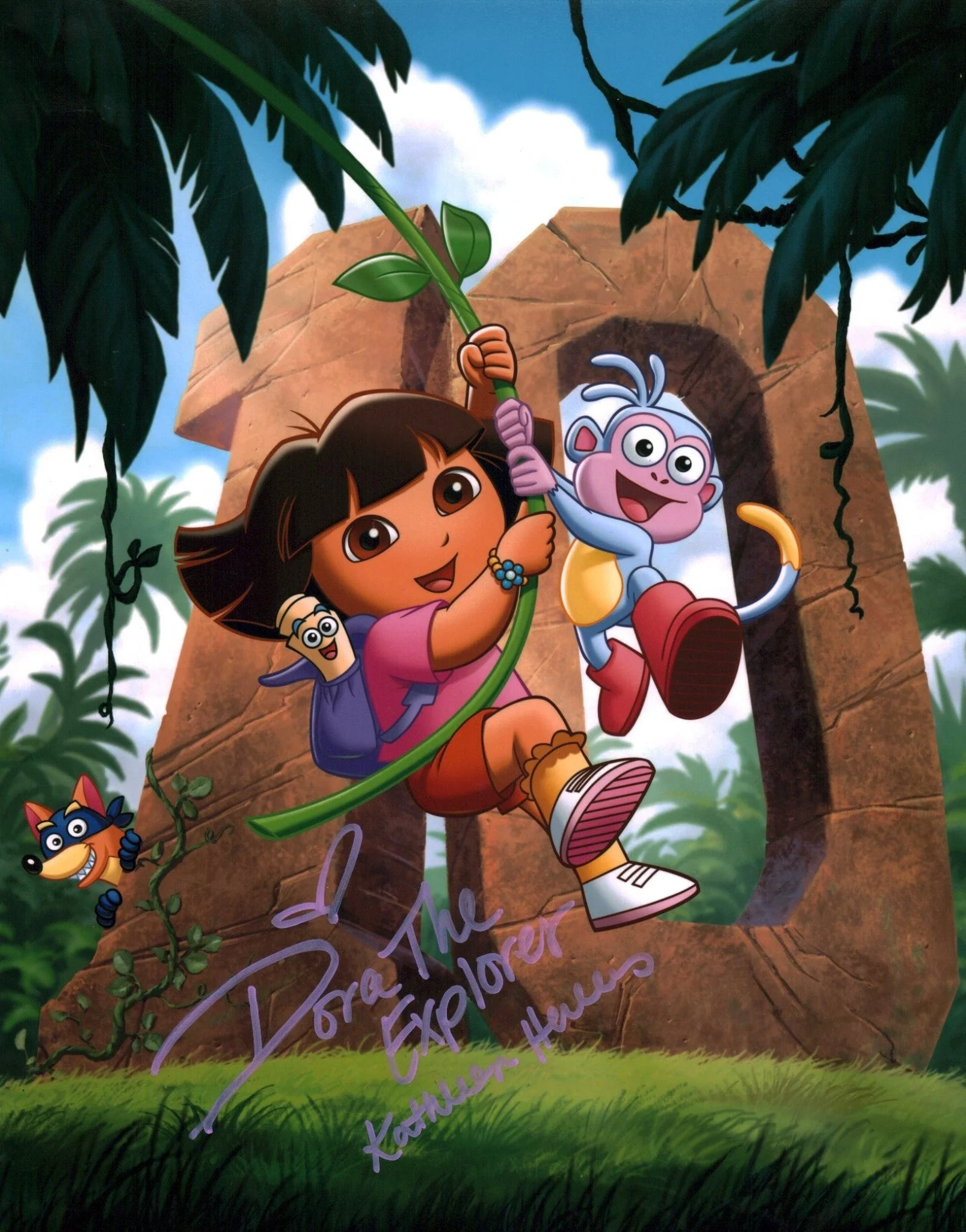 Kathleen Herles Dora The Explorer 11x14 Signed Photo JSA Certified Autograph
