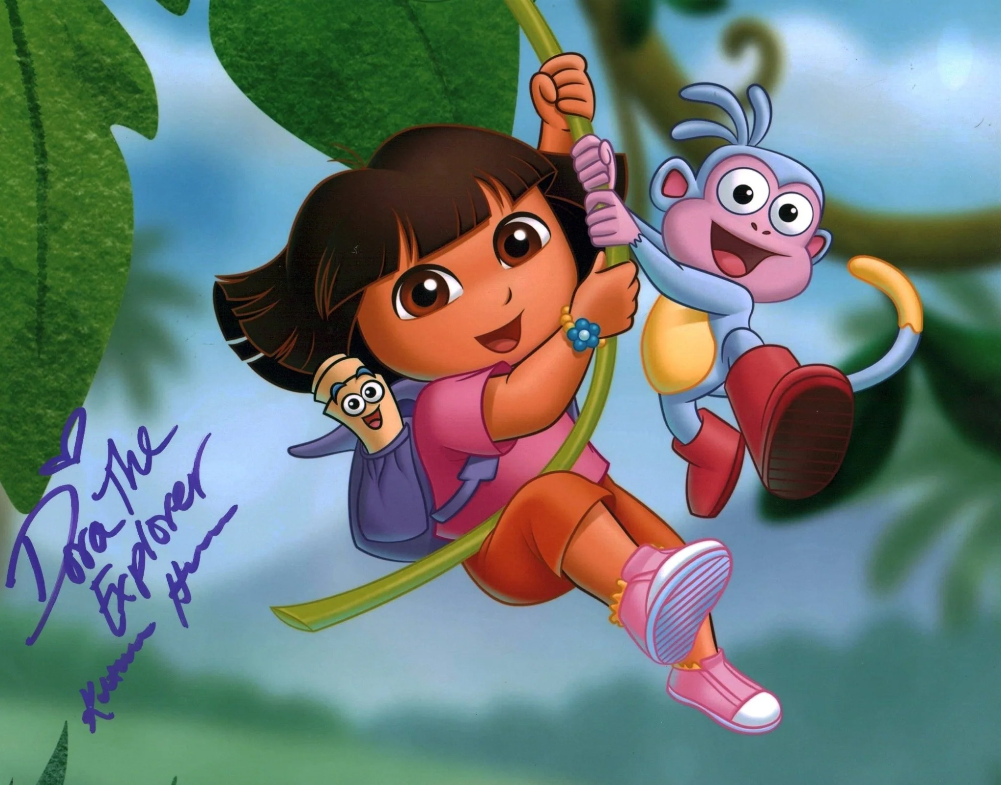 Kathleen Herles Dora The Explorer 11x14 Signed Photo JSA Certified Autograph