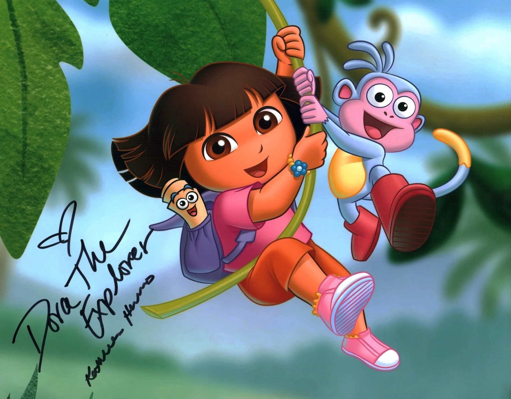 Kathleen Herles Dora The Explorer 11x14 Signed Photo JSA Certified Autograph - Image 2
