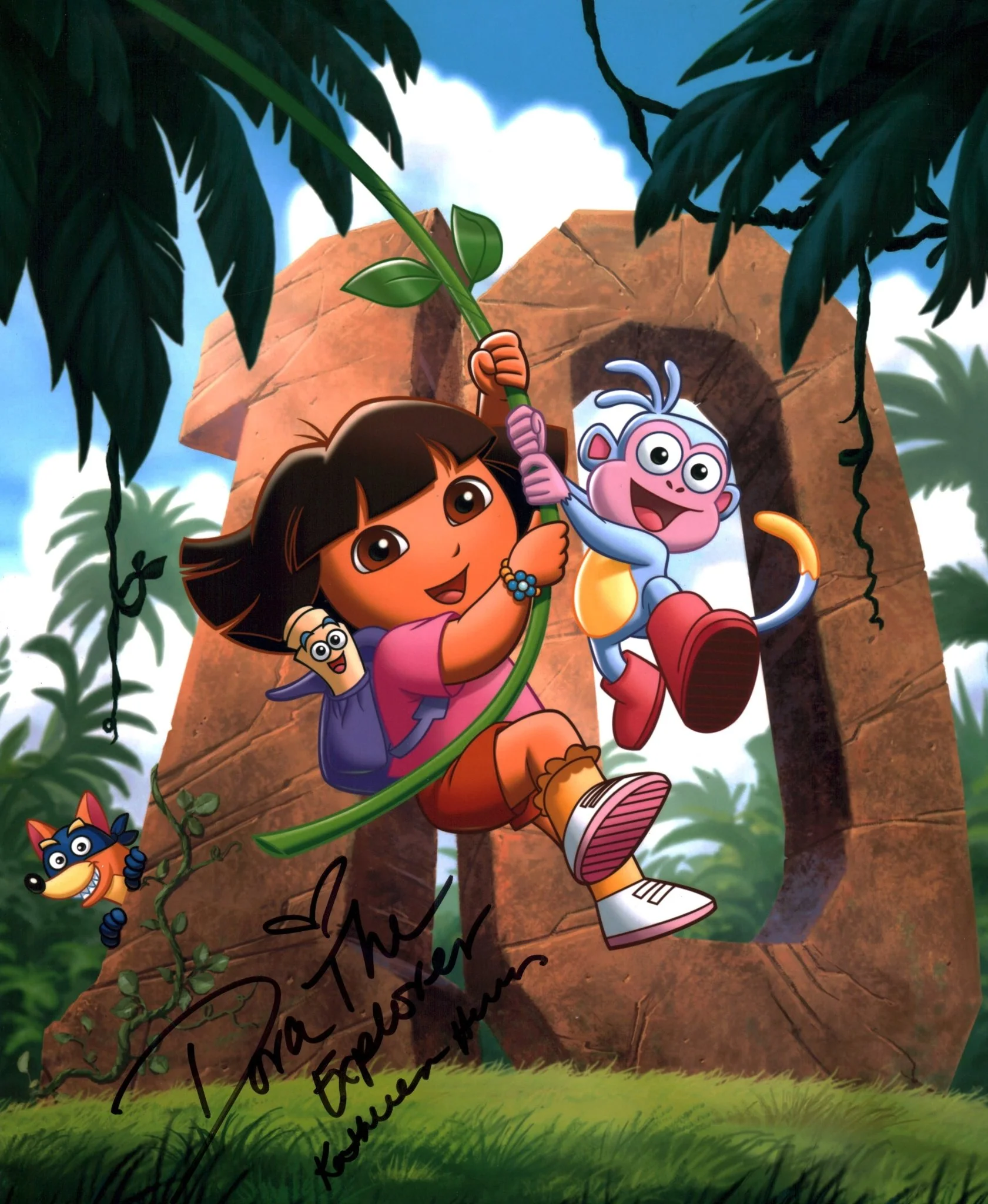Kathleen Herles Dora The Explorer 11x14 Signed Photo JSA Certified Autograph - Image 2