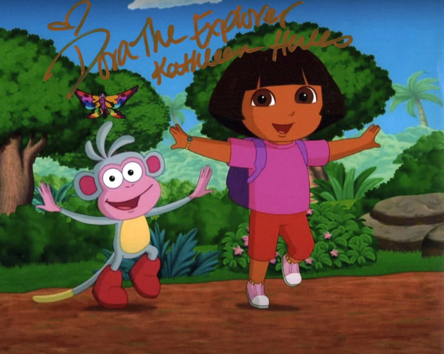 Kathleen Herles Dora The Explorer 8x10 Signed Photo JSA Certified Autograph