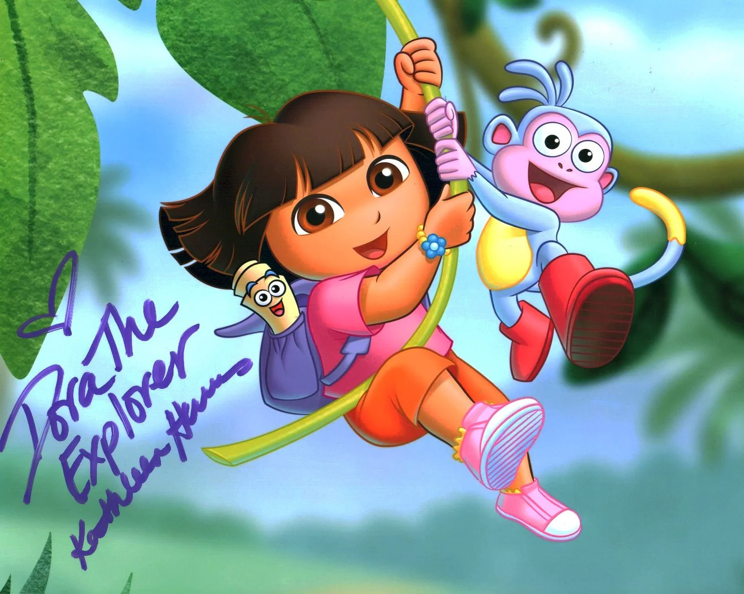 Kathleen Herles Dora The Explorer 8x10 Signed Photo JSA Certified Autograph