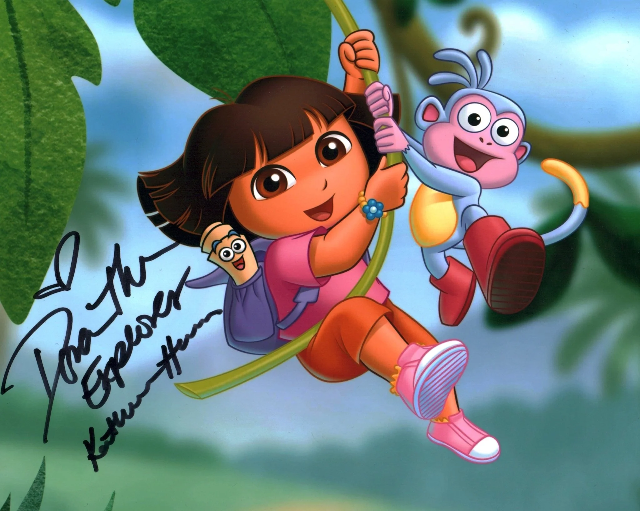 Kathleen Herles Dora The Explorer 8x10 Signed Photo JSA Certified Autograph - Image 2