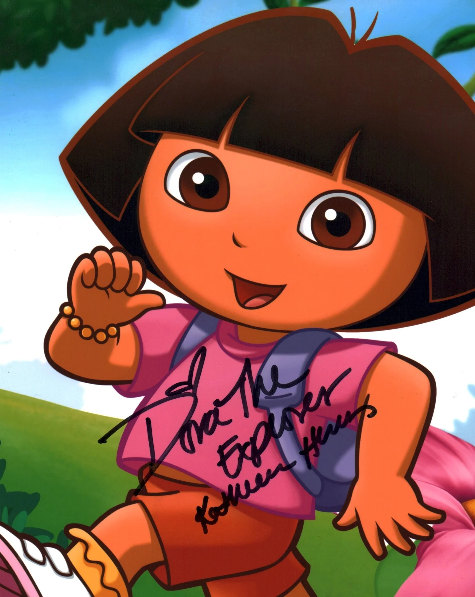 Kathleen Herles Dora The Explorer 8x10 Signed Photo JSA Certified Autograph - Image 2