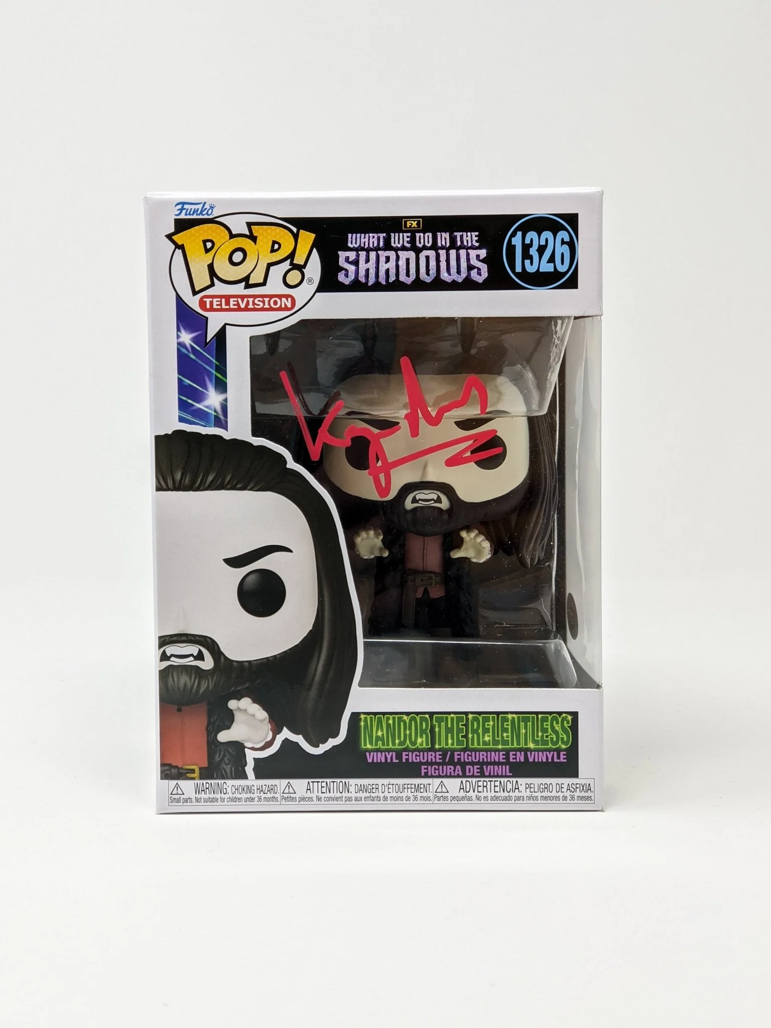 Kayvan Novak Nandor The Relentless #1326 Signed Funko Pop JSA Certified Autograph - Image 2
