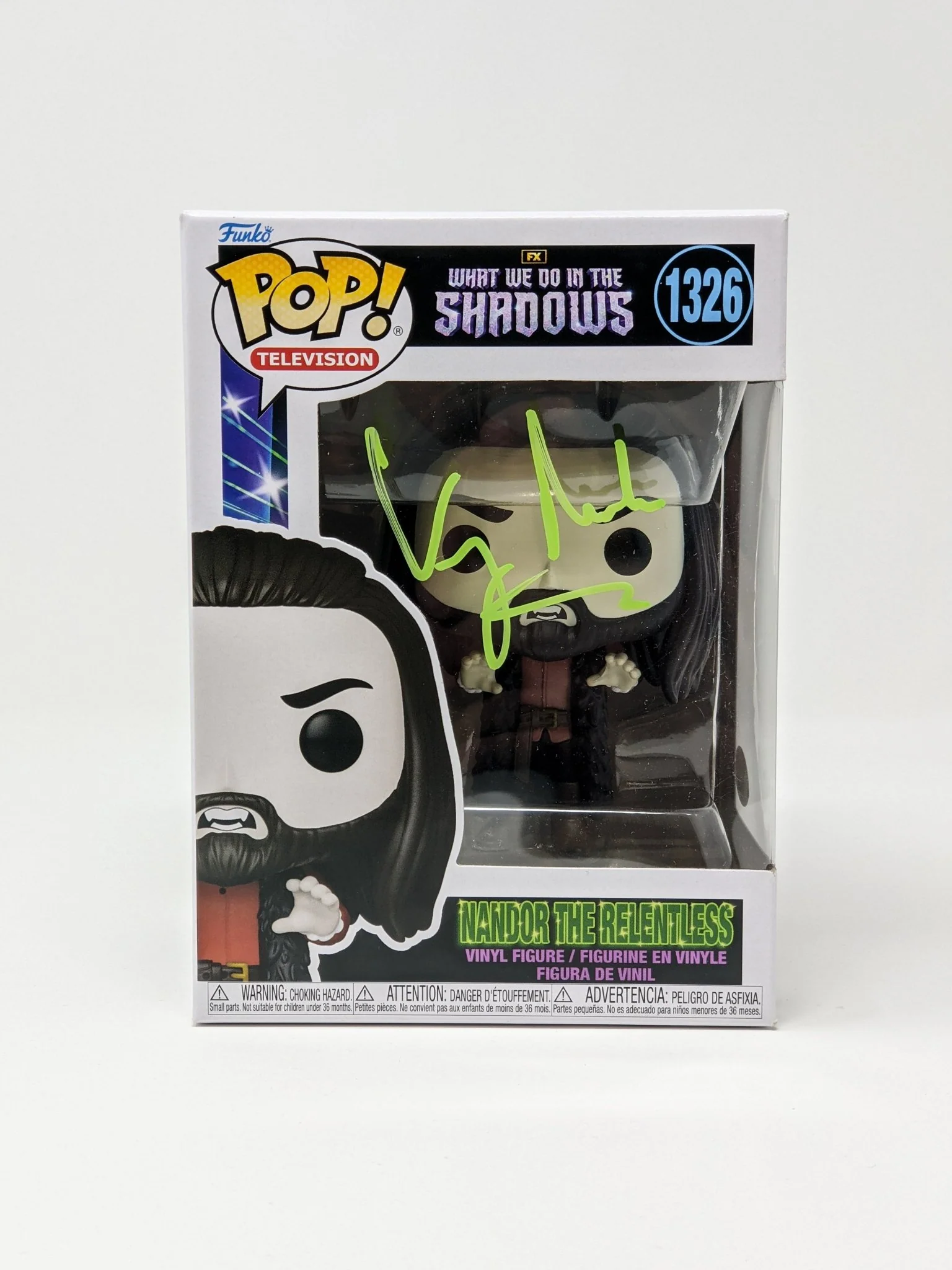 Kayvan Novak Nandor The Relentless #1326 Signed Funko Pop JSA Certified Autograph - Image 3