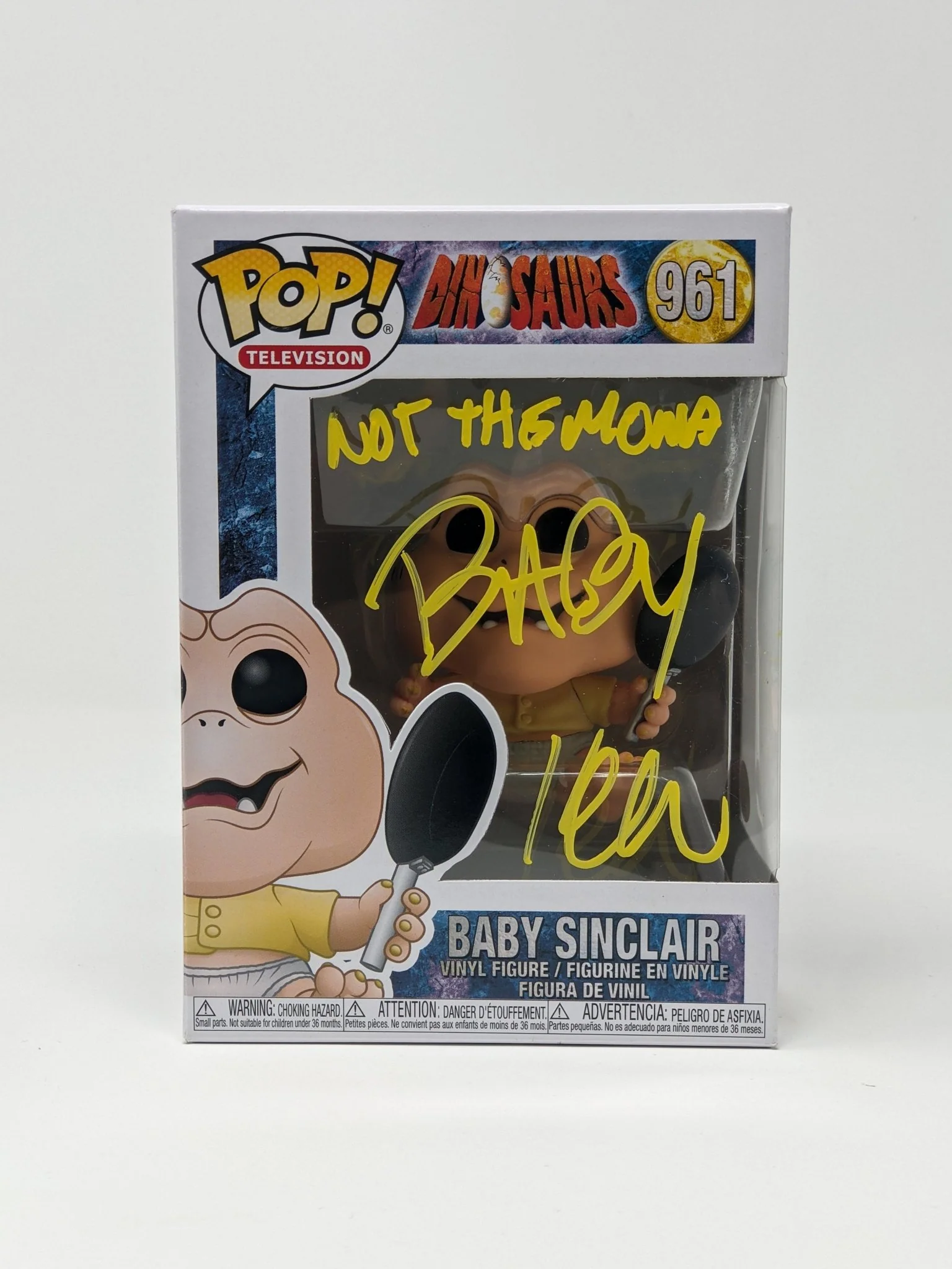Kevin Clash Dinosaurs Baby Sinclair #961 Signed Funko Pop JSA Certified Autograph - Image 3