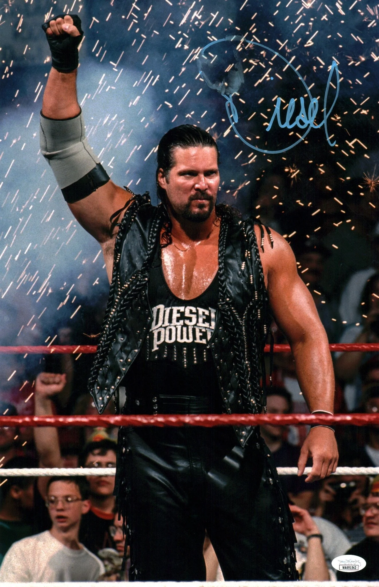 Kevin Nash WWE Wrestling 11x17 Signed Photo Poster JSA Certified Autograph - Image 2