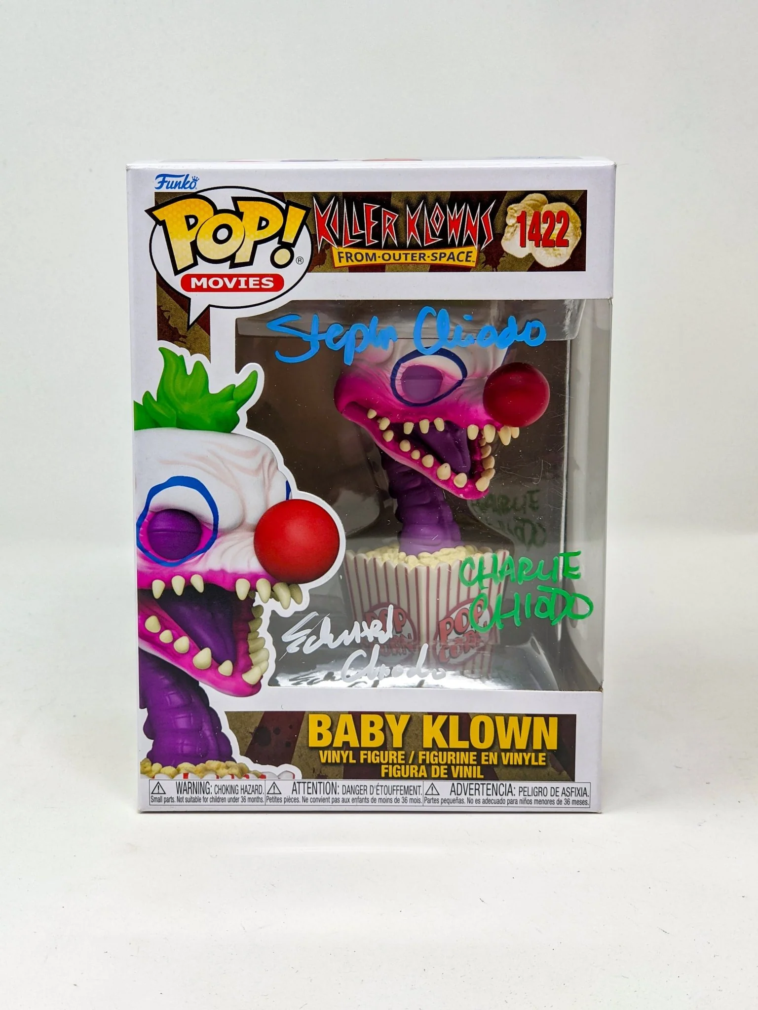 Killer Klowns From Outer Space BABY KLOWN #1422 Funko Pop! Chiodo Bros Signed JSA Autograph - Image 2