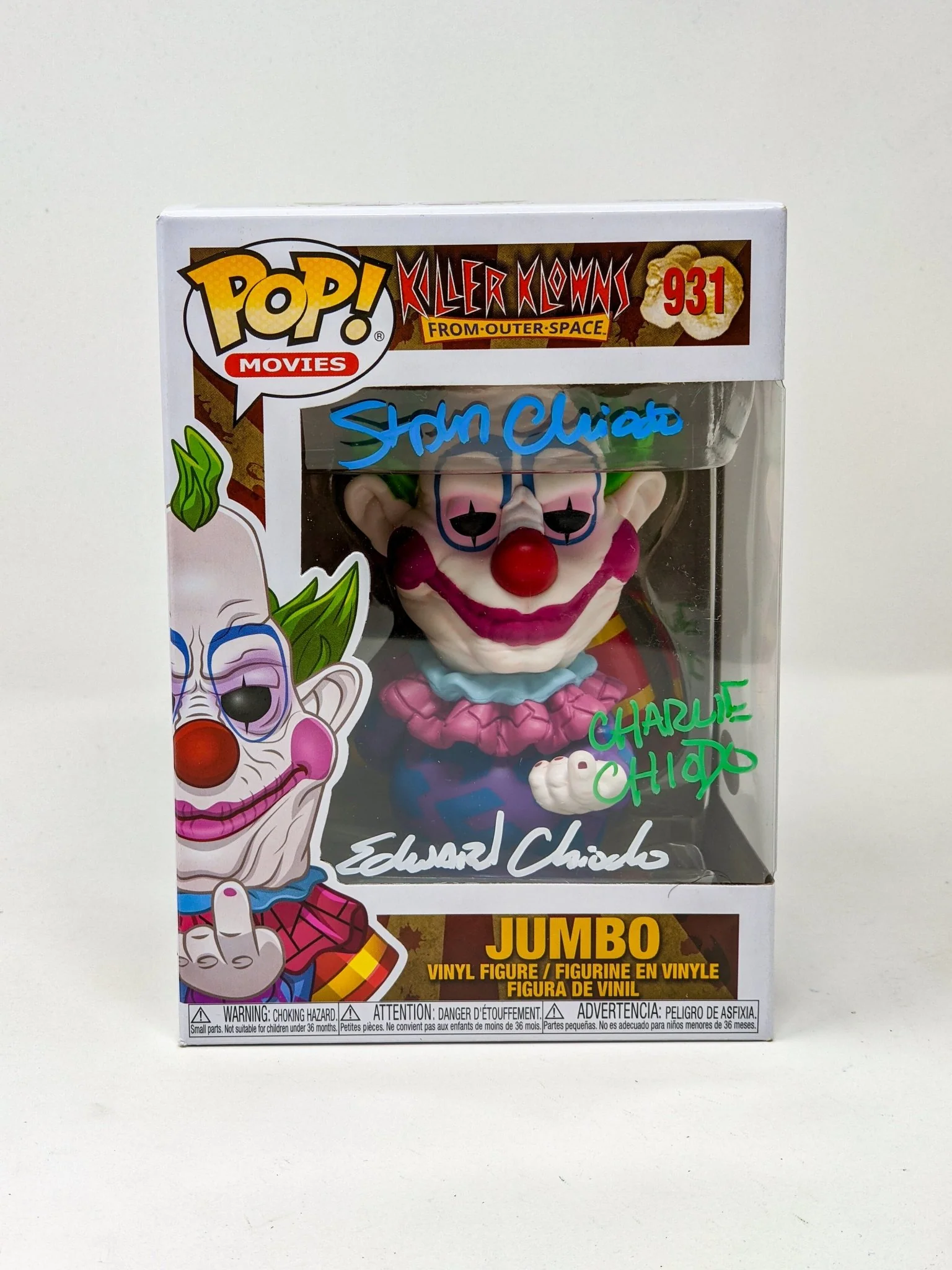 Killer Klowns From Outer Space JUMBO #931 Funko Pop! Chiodo Bros Signed JSA Autograph - Image 4