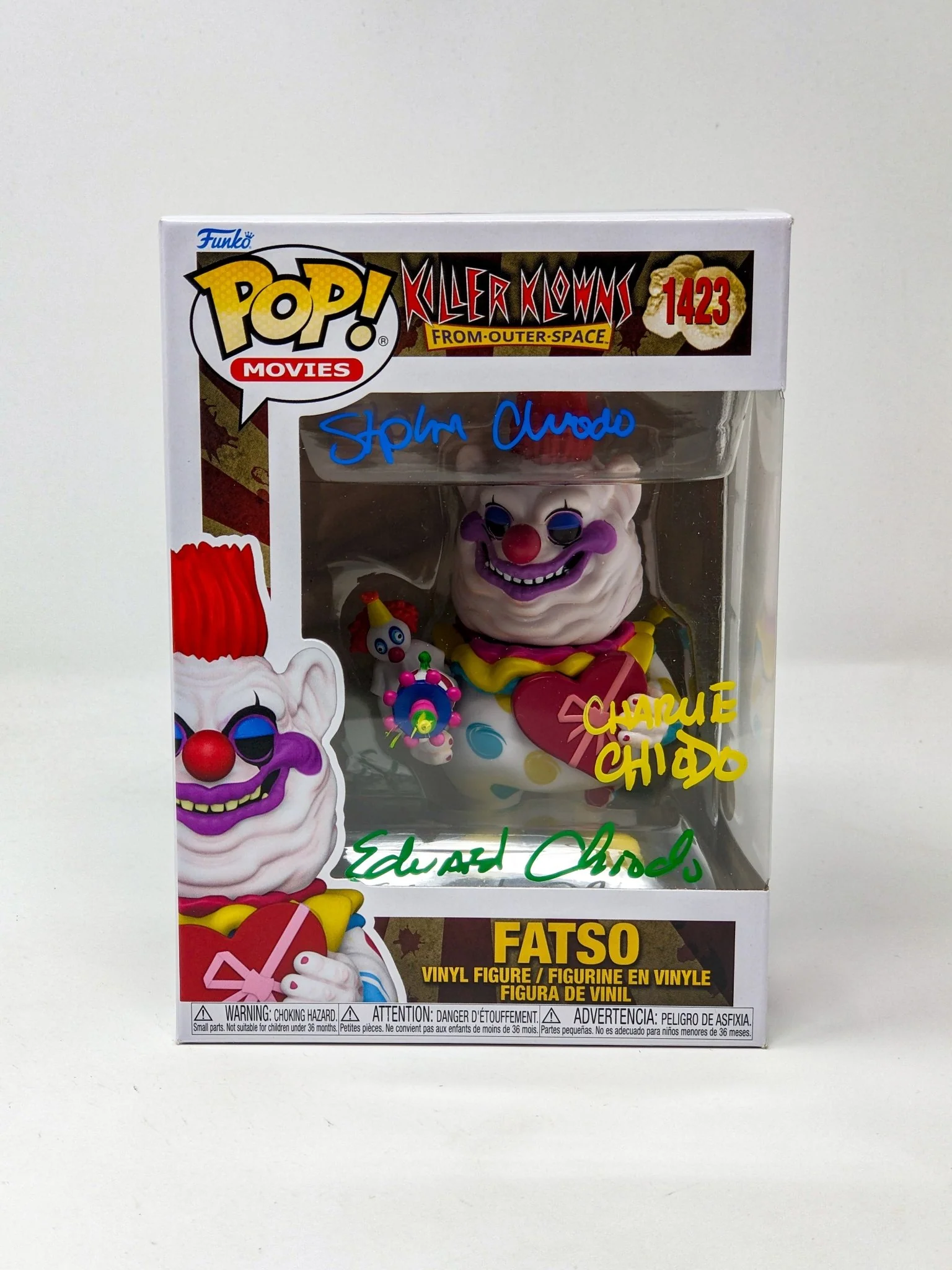 Killer Klowns From Outer Space FATSO #1423 Funko Pop! Chiodo Bros Signed JSA Autograph - Image 2