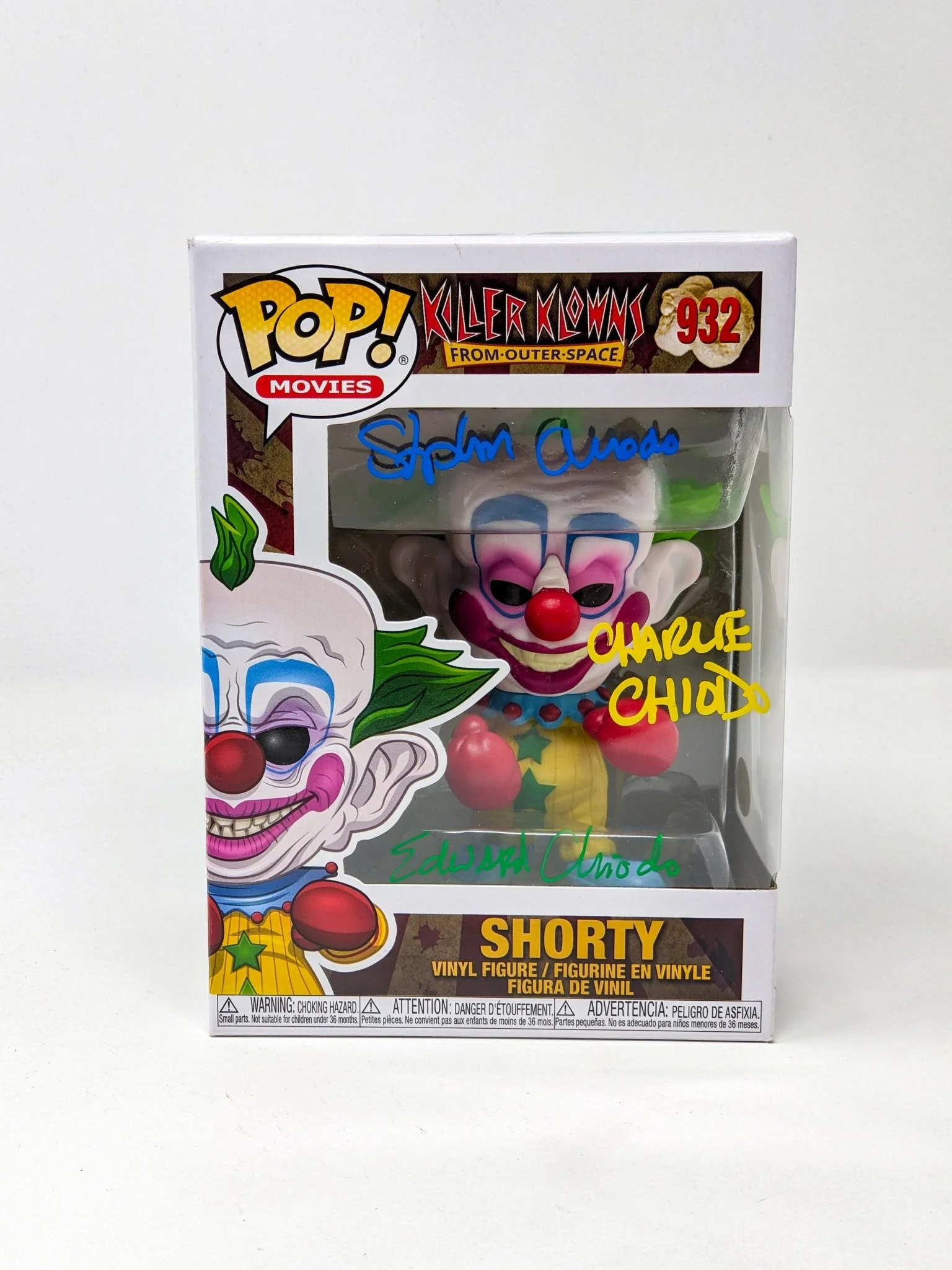 Killer Klowns From Outer Space SHORTY #932 Funko Pop! Chiodo Bros Signed JSA Autograph - Image 2