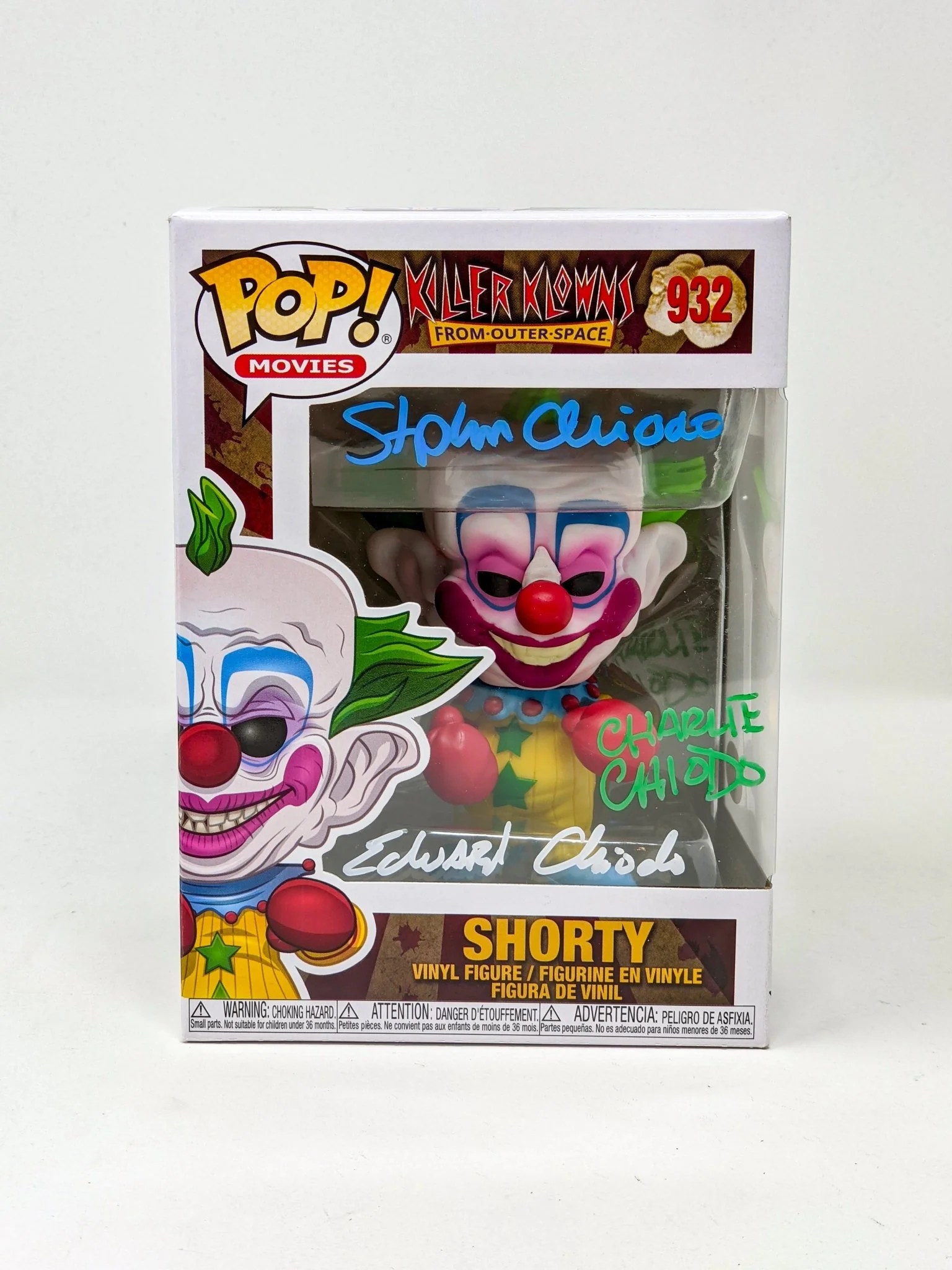 Killer Klowns From Outer Space SHORTY #932 Funko Pop! Chiodo Bros Signed JSA Autograph - Image 3