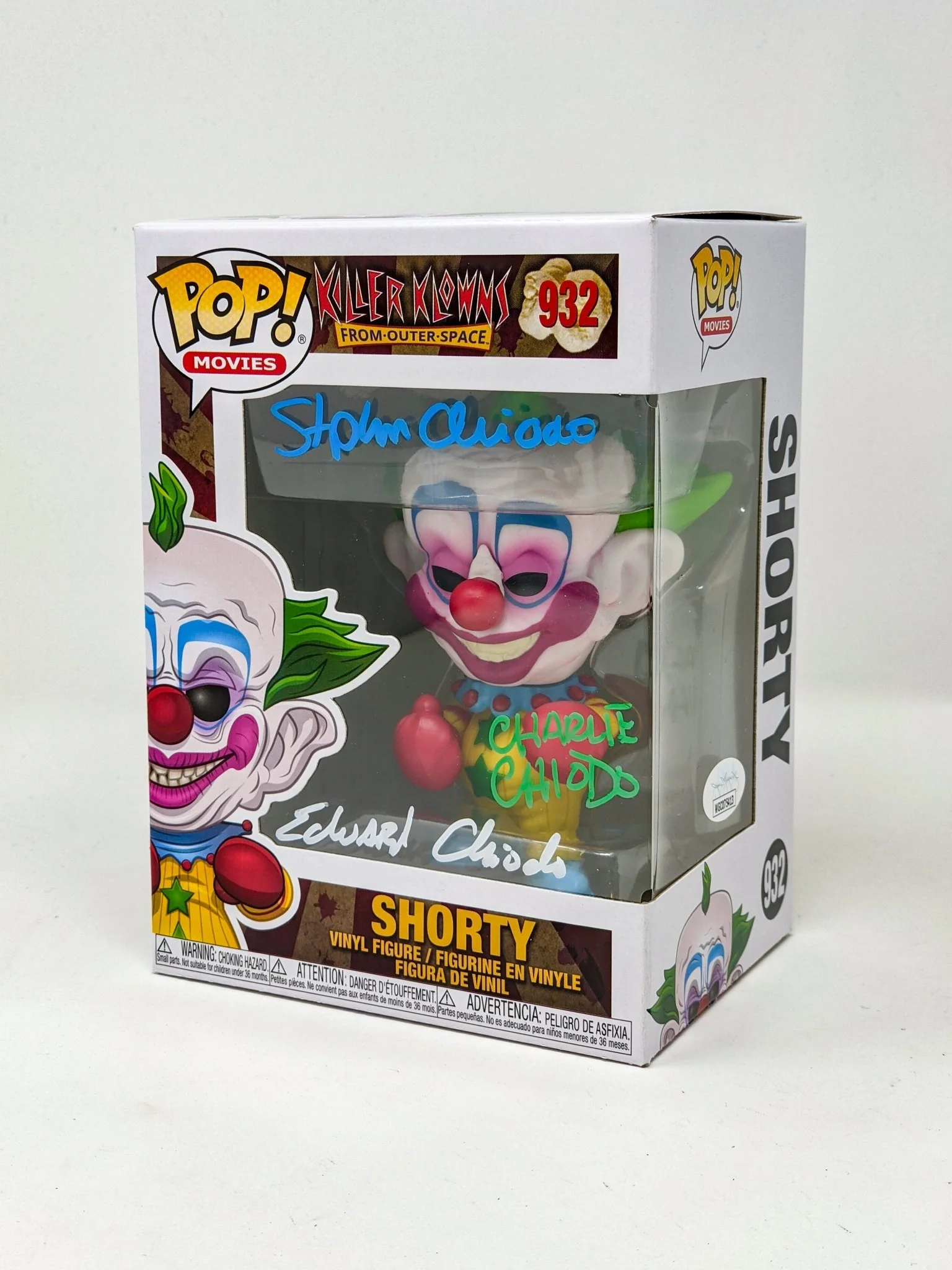 Killer Klowns From Outer Space SHORTY #932 Funko Pop! Chiodo Bros Signed JSA Autograph - Image 4