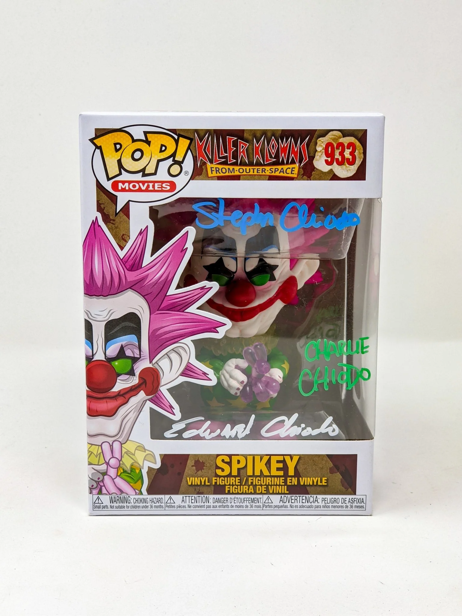 Killer Klowns From Outer Space SPIKEY #933 Funko Pop! Chiodo Bros Signed JSA Autograph - Image 4
