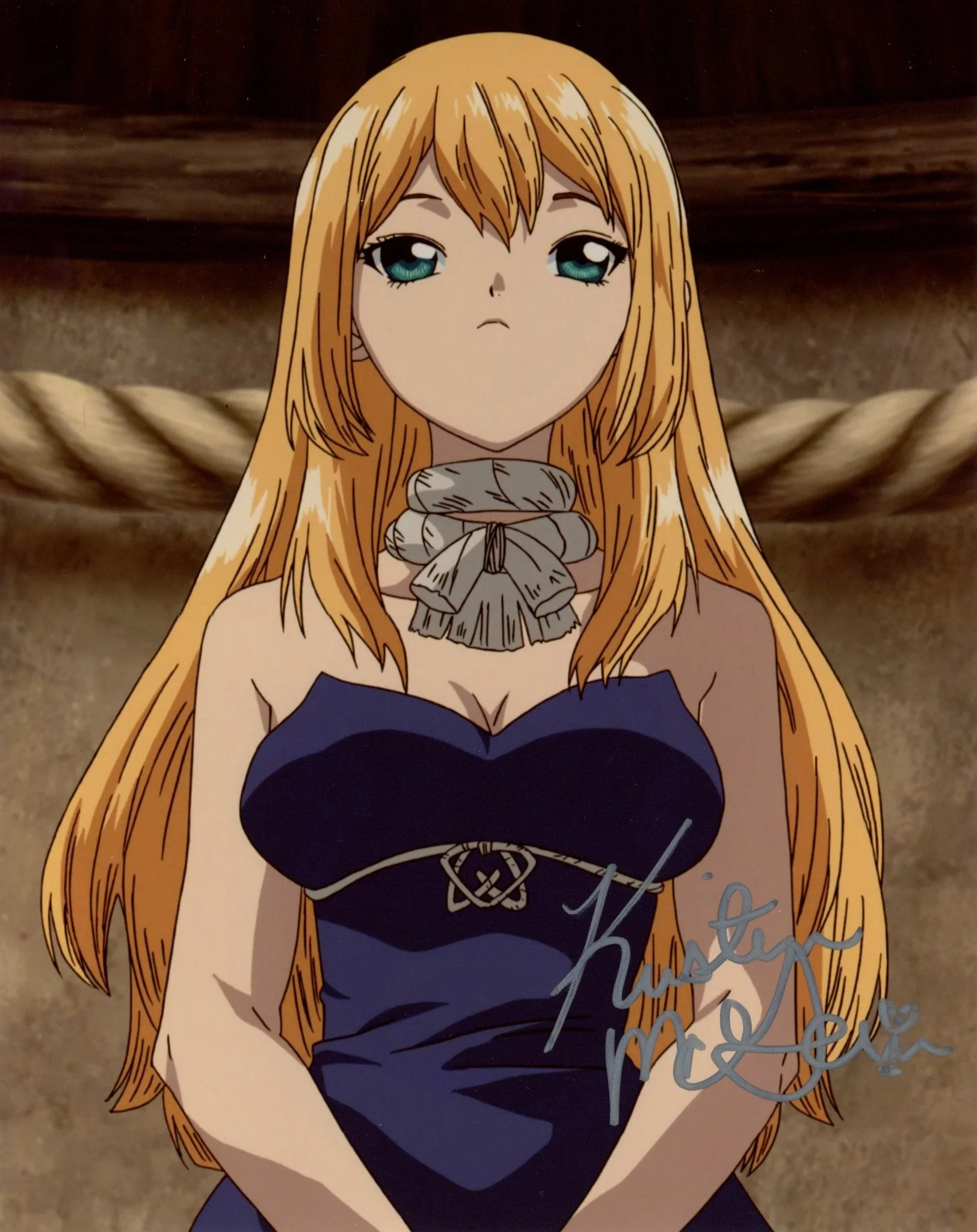 Kristen McGuire Dr. Stone 8x10 Photo JSA Certified Autograph - Image 2