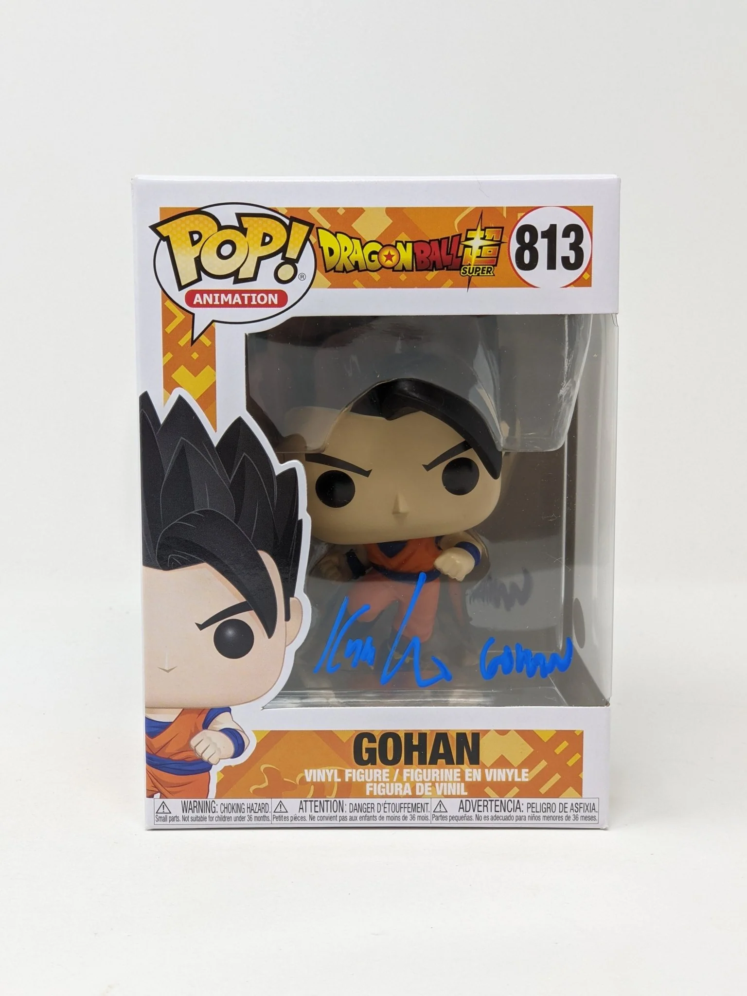 Kyle Hebert Dragon Ball Super Gohan #813 Signed Funko Pop JSA Certified Autograph - Image 4